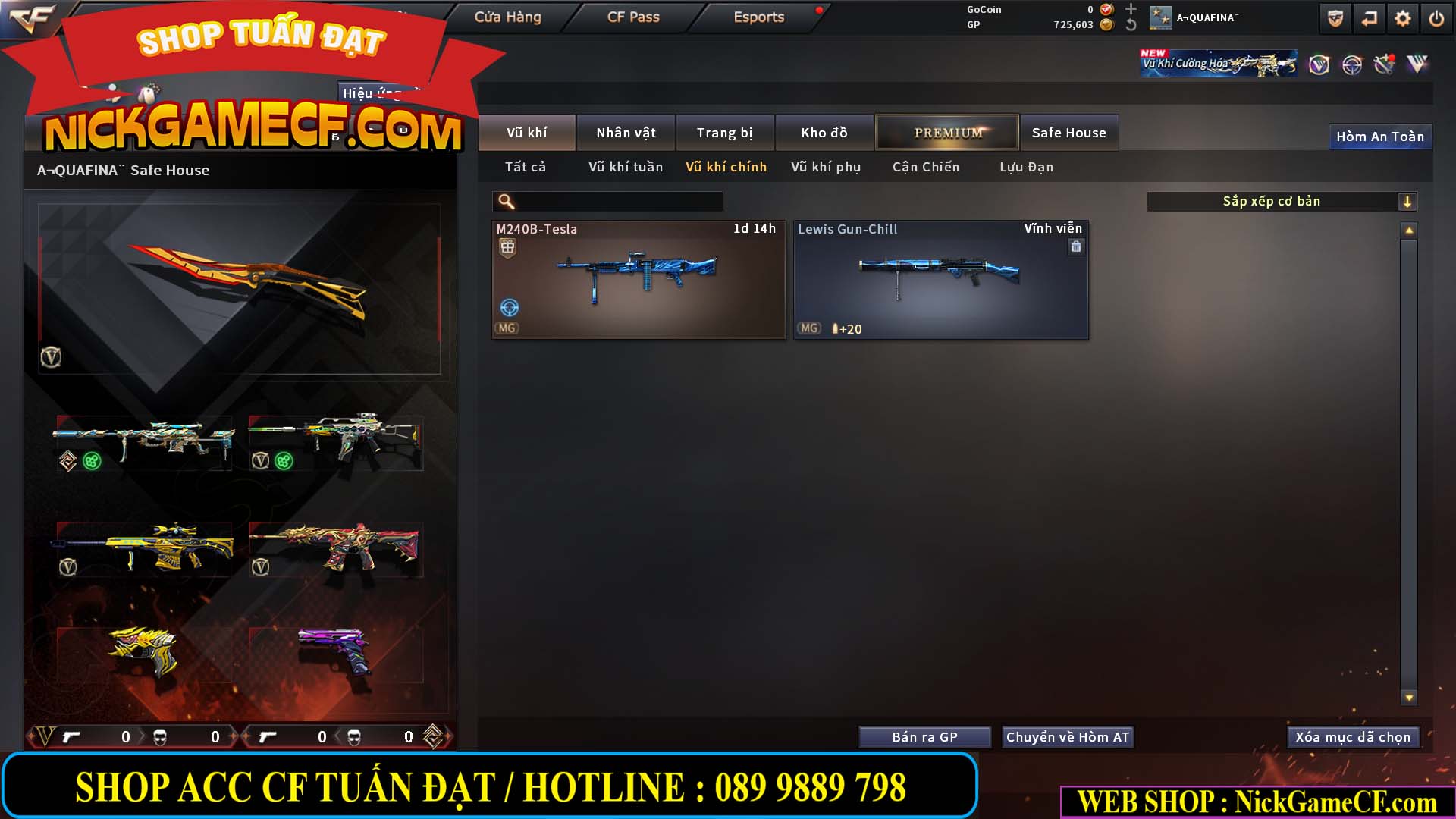 MÃ CF15217 - GIÁ : 3250K - CHIẾN C4 SNIP SIÊU XINH - 18 VIP - VIP4