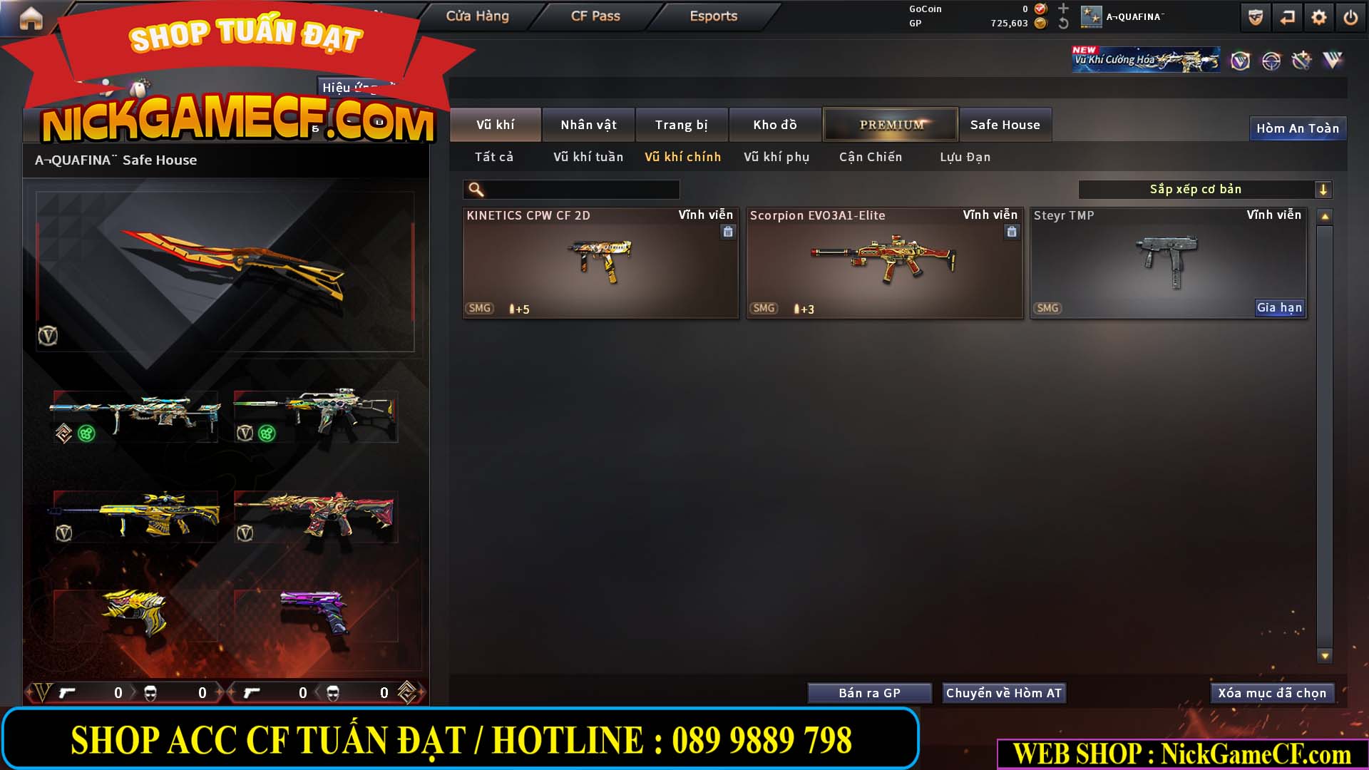 MÃ CF15217 - GIÁ : 3250K - CHIẾN C4 SNIP SIÊU XINH - 18 VIP - VIP4