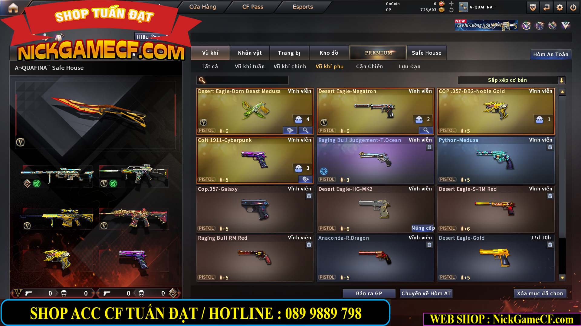 MÃ CF15217 - GIÁ : 3250K - CHIẾN C4 SNIP SIÊU XINH - 18 VIP - VIP4