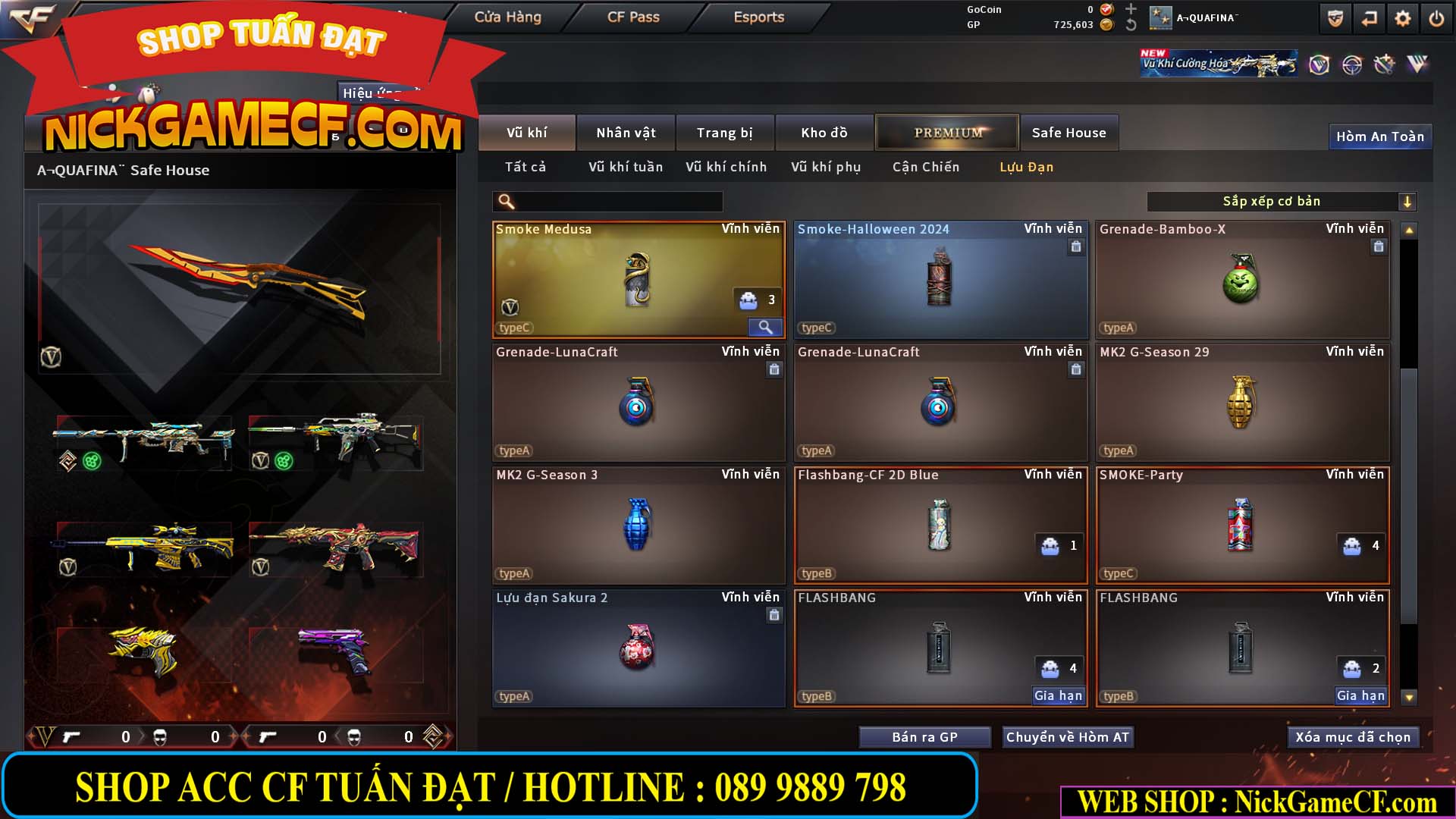 MÃ CF15217 - GIÁ : 3250K - CHIẾN C4 SNIP SIÊU XINH - 18 VIP - VIP4