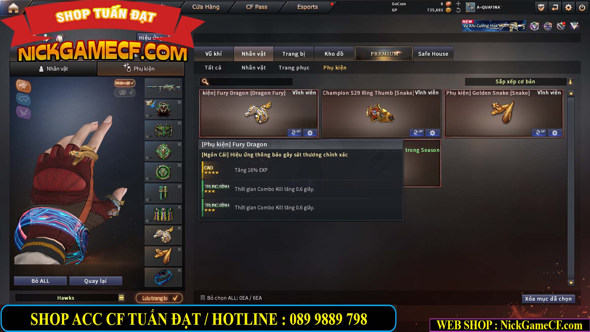 MÃ CF15217 - GIÁ : 3250K - CHIẾN C4 SNIP SIÊU XINH - 18 VIP - VIP4