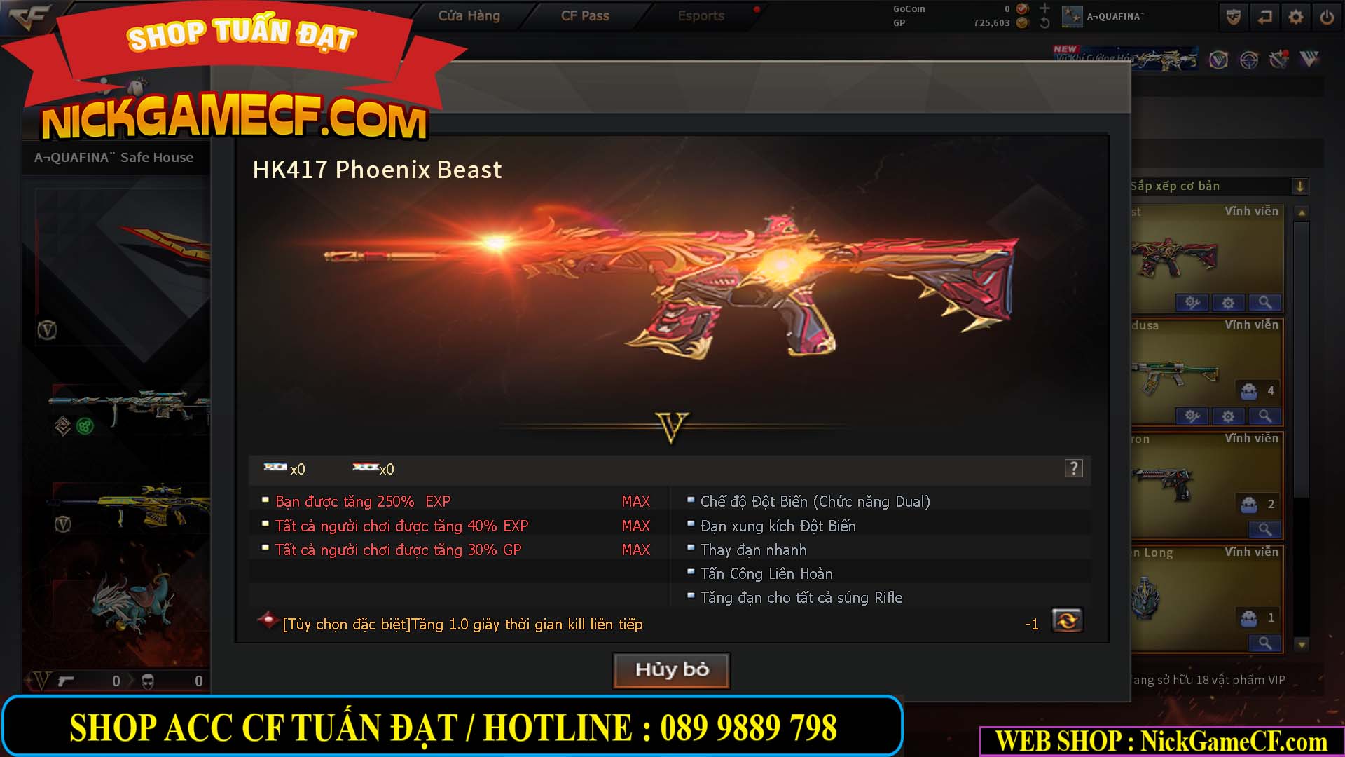 MÃ CF15217 - GIÁ : 3250K - CHIẾN C4 SNIP SIÊU XINH - 18 VIP - VIP4