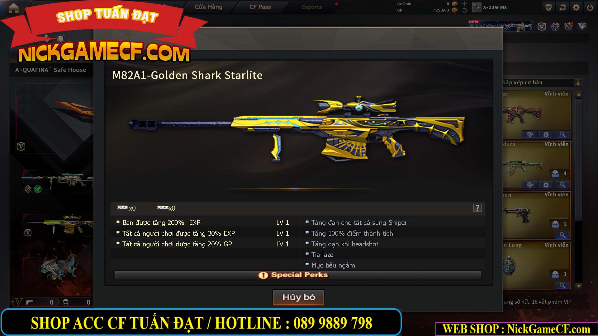 MÃ CF15217 - GIÁ : 3250K - CHIẾN C4 SNIP SIÊU XINH - 18 VIP - VIP4