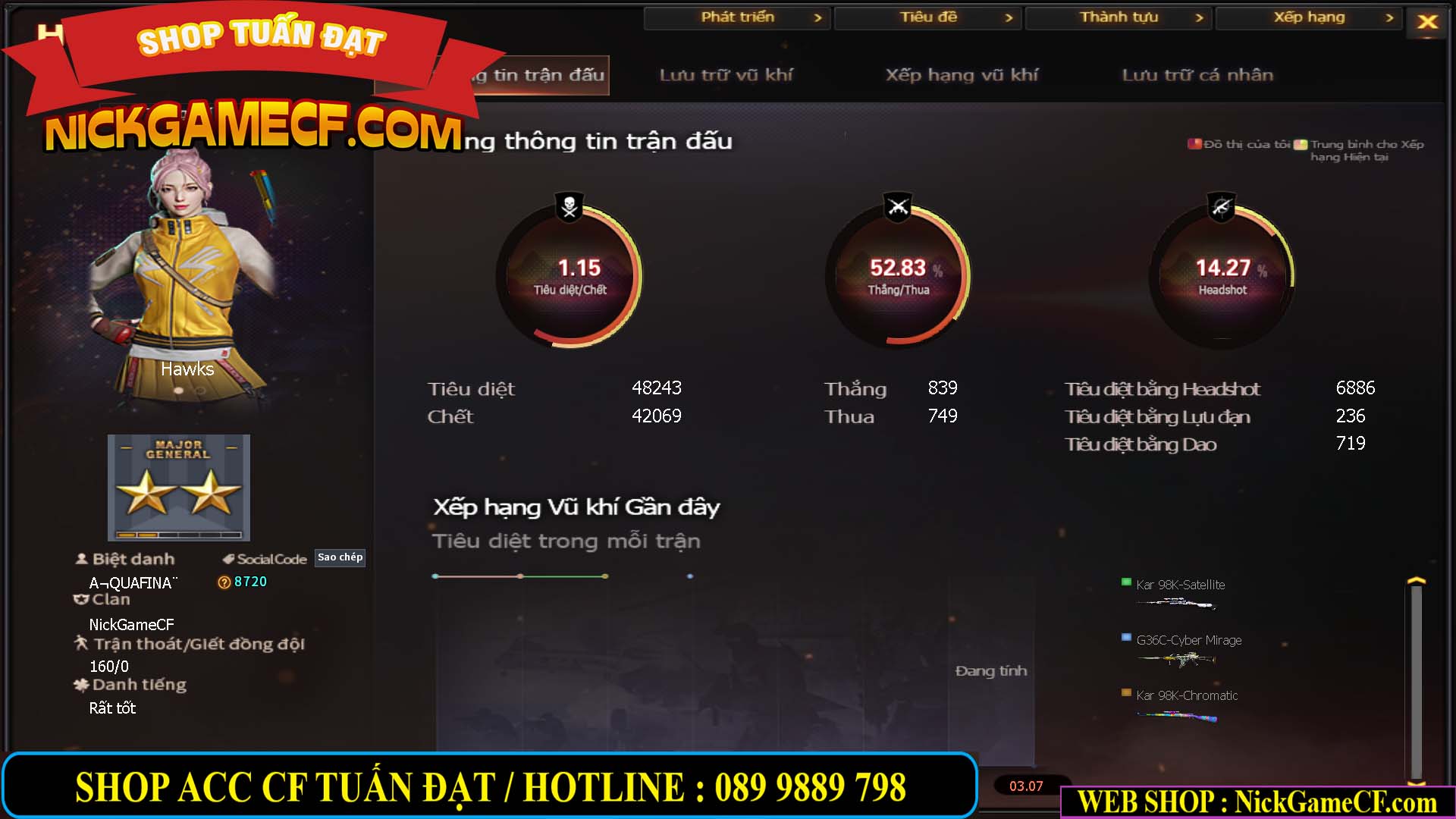 MÃ CF15217 - GIÁ : 3250K - CHIẾN C4 SNIP SIÊU XINH - 18 VIP - VIP4