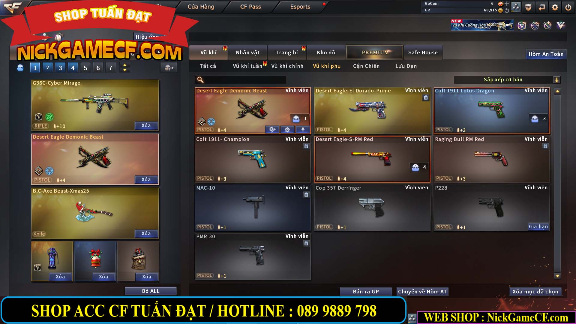 MÃ CF15220 - GIÁ : 2350K - CHIẾN C4 SIÊU XINH - GẦN VIP5