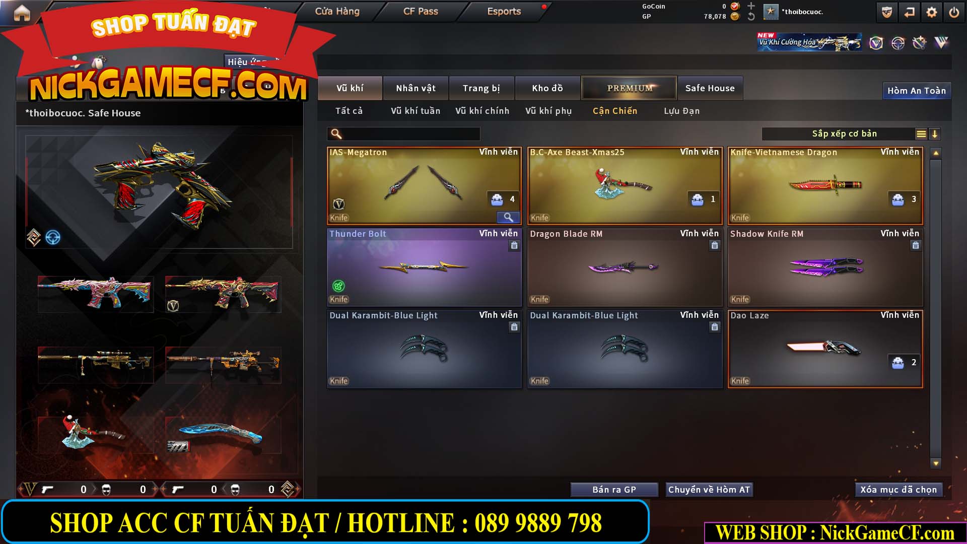 MÃ CF15220 - GIÁ : 2350K - CHIẾN C4 SIÊU XINH - GẦN VIP5