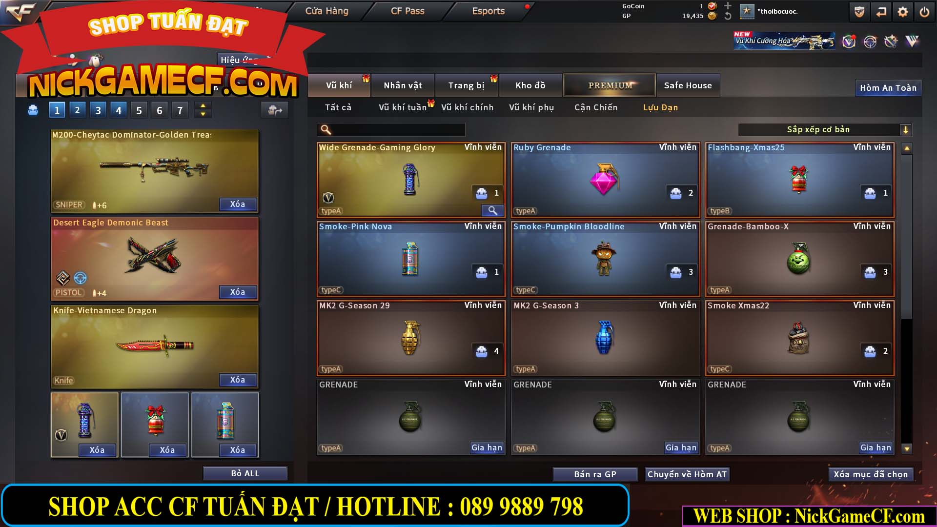 MÃ CF15220 - GIÁ : 2350K - CHIẾN C4 SIÊU XINH - GẦN VIP5