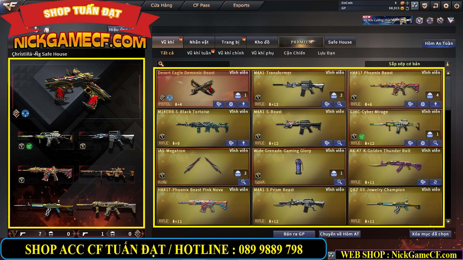 MÃ CF15220 - GIÁ : 2350K - CHIẾN C4 SIÊU XINH - GẦN VIP5