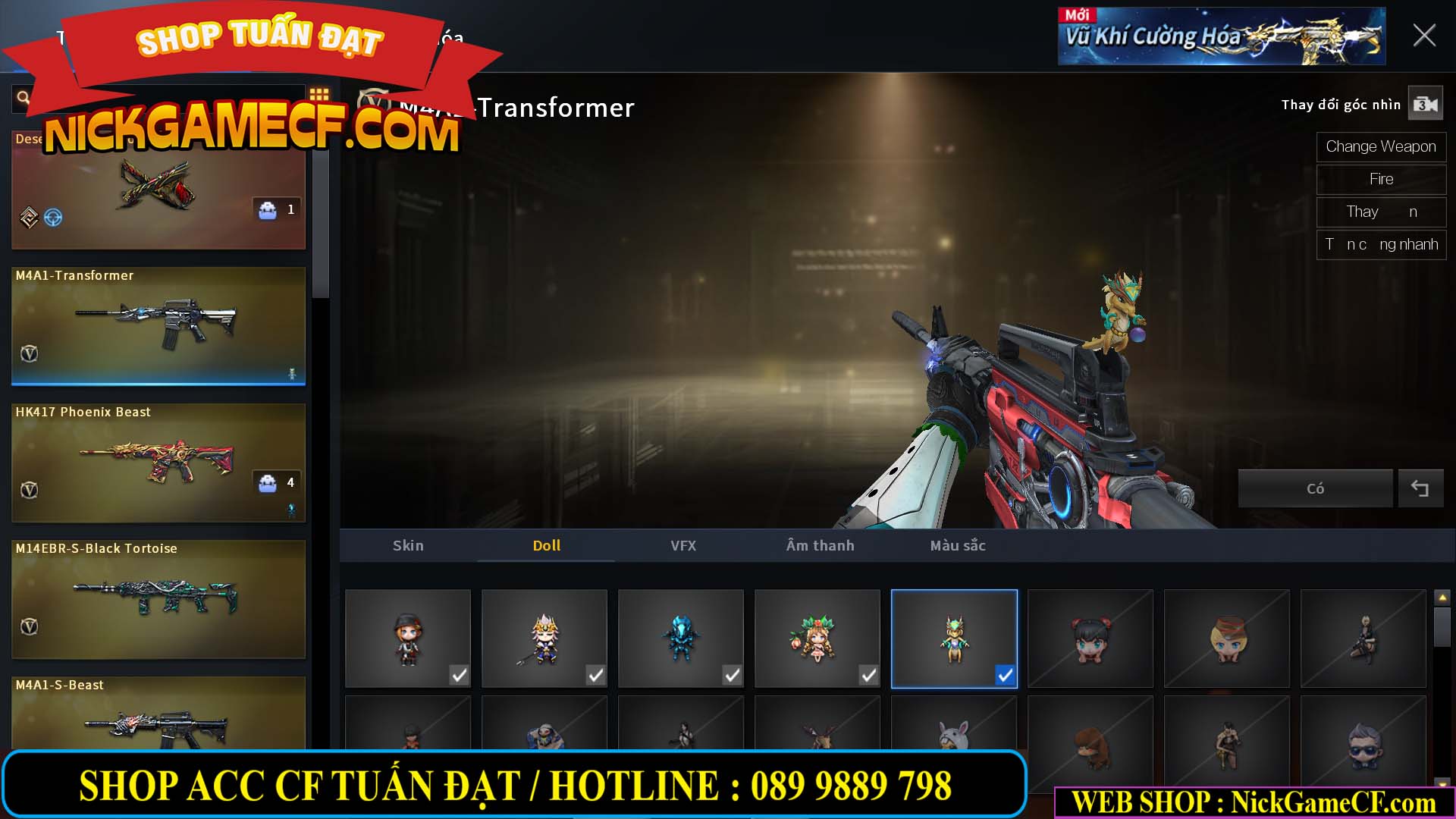 MÃ CF15220 - GIÁ : 2350K - CHIẾN C4 SIÊU XINH - GẦN VIP5