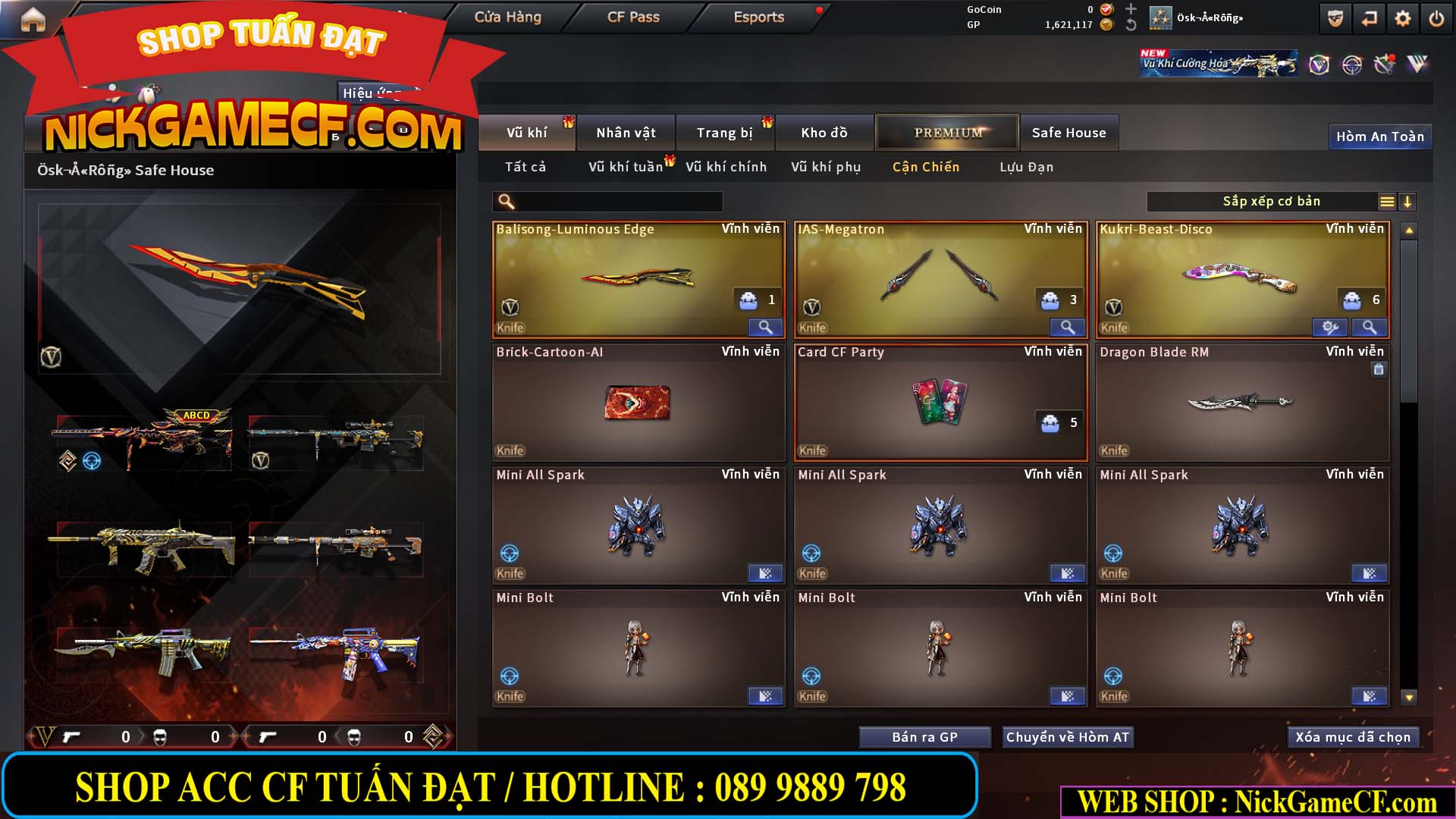 MÃ CF15235 - GIÁ : 2750K - BALISONG - M200 AQ KHẮC ẤN