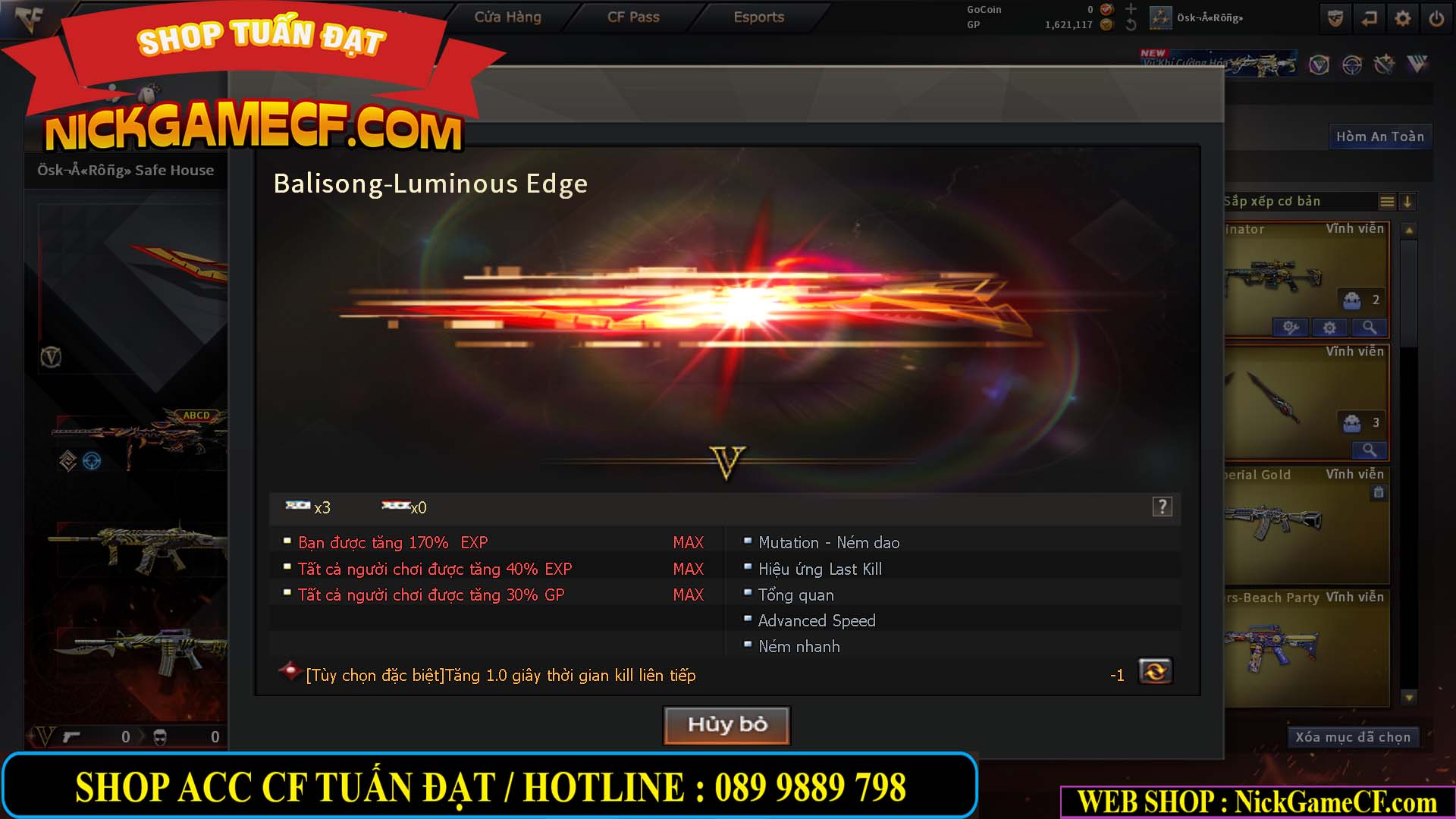 MÃ CF15235 - GIÁ : 2750K - BALISONG - M200 AQ KHẮC ẤN