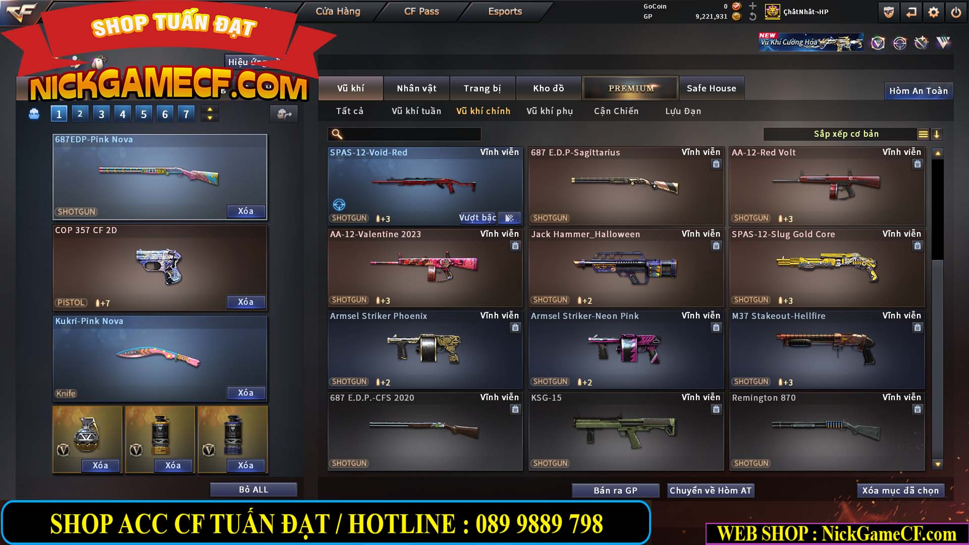 MÃ CF15238 - GIÁ : 4M5 - CHIẾN C4 XINH + ZOM THỦ - 32 VIP - VIP5