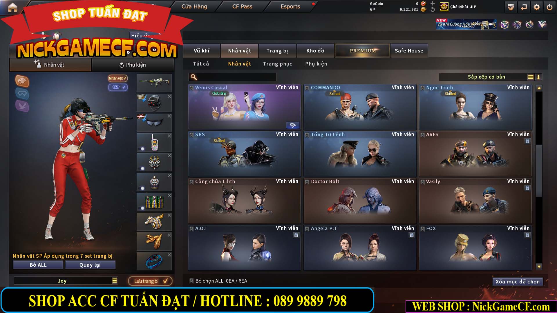 MÃ CF15238 - GIÁ : 4M5 - CHIẾN C4 XINH + ZOM THỦ - 32 VIP - VIP5