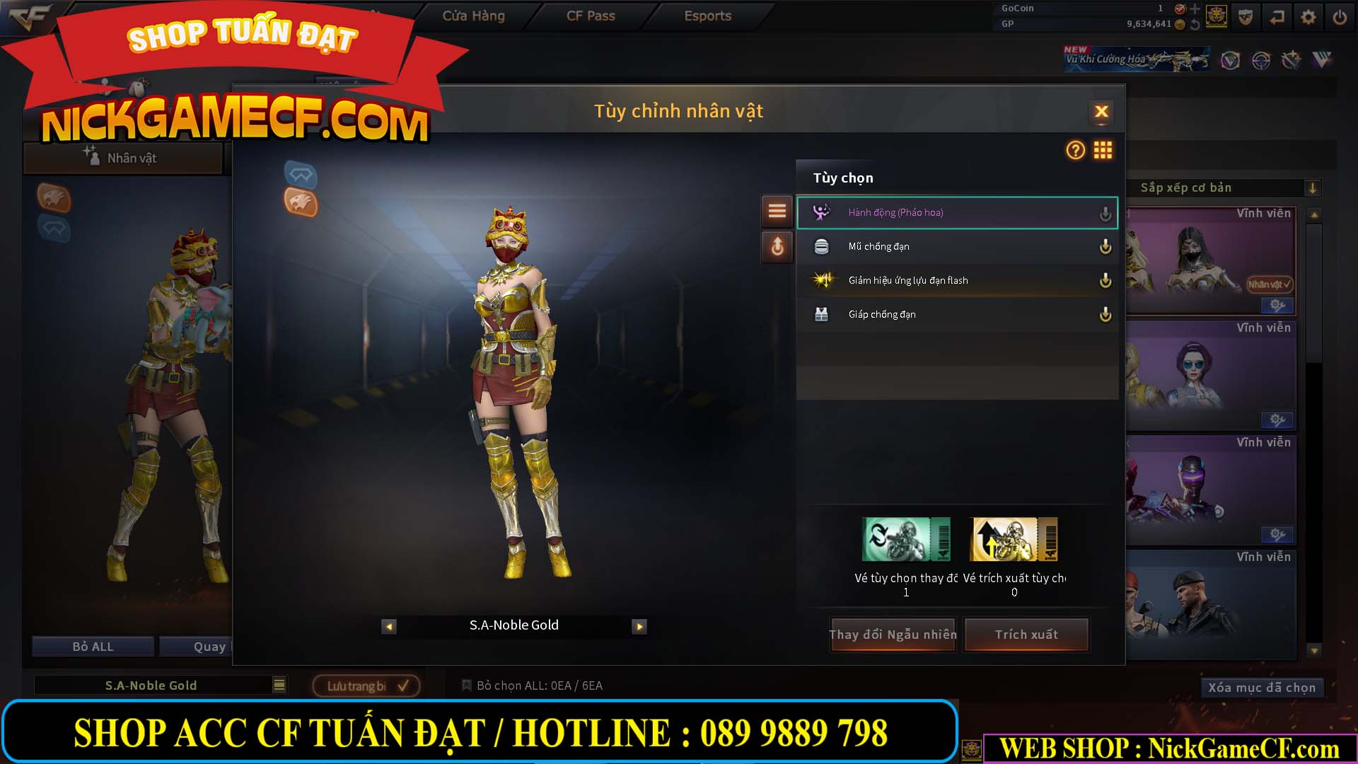 MÃ CF15238 - GIÁ : 4M5 - CHIẾN C4 XINH + ZOM THỦ - 32 VIP - VIP5