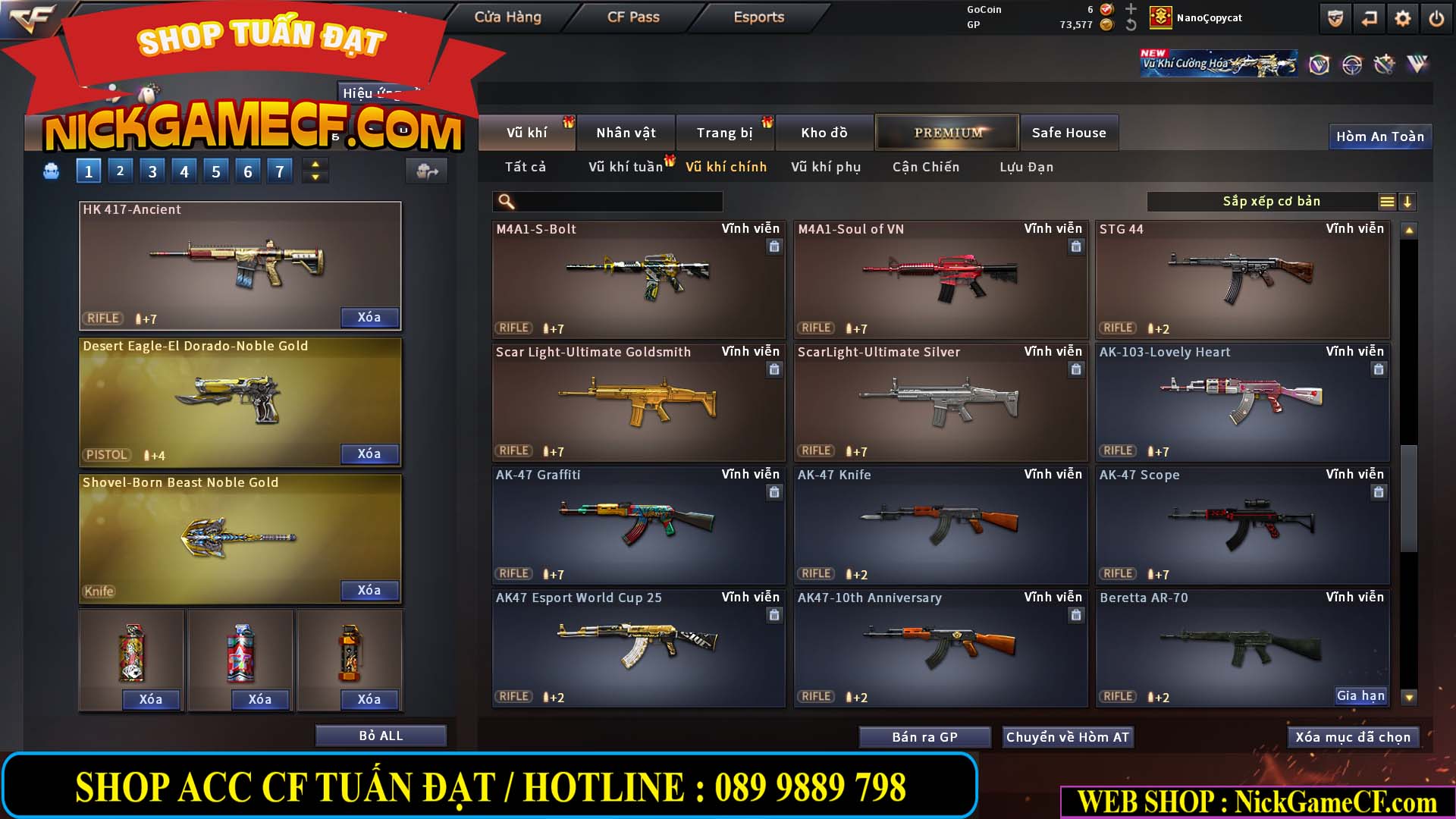 MÃ CF15239 - GIÁ : 2350K - CHIẾN C4 - ZOM NHẸ - 15 VIP - VIP4