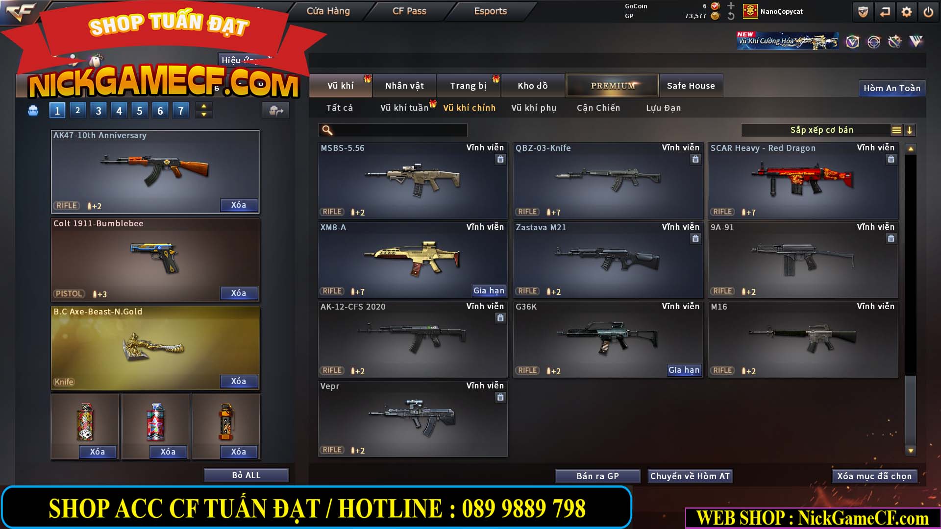 MÃ CF15239 - GIÁ : 2350K - CHIẾN C4 - ZOM NHẸ - 15 VIP - VIP4