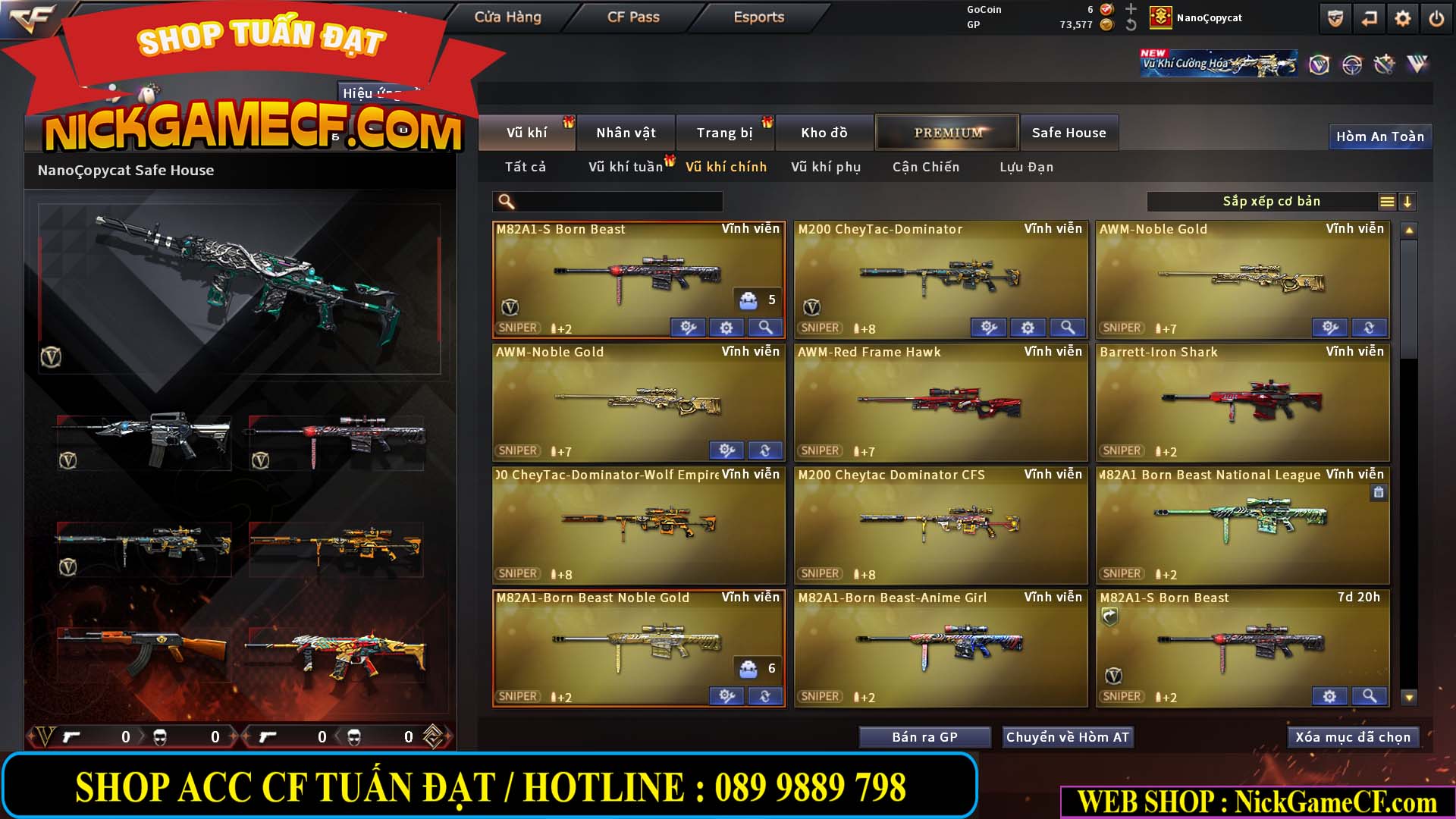 MÃ CF15239 - GIÁ : 2350K - CHIẾN C4 - ZOM NHẸ - 15 VIP - VIP4