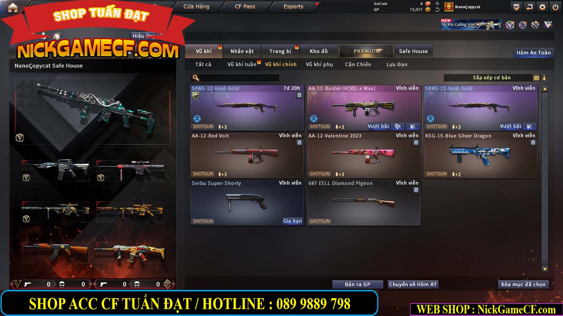 MÃ CF15239 - GIÁ : 2350K - CHIẾN C4 - ZOM NHẸ - 15 VIP - VIP4