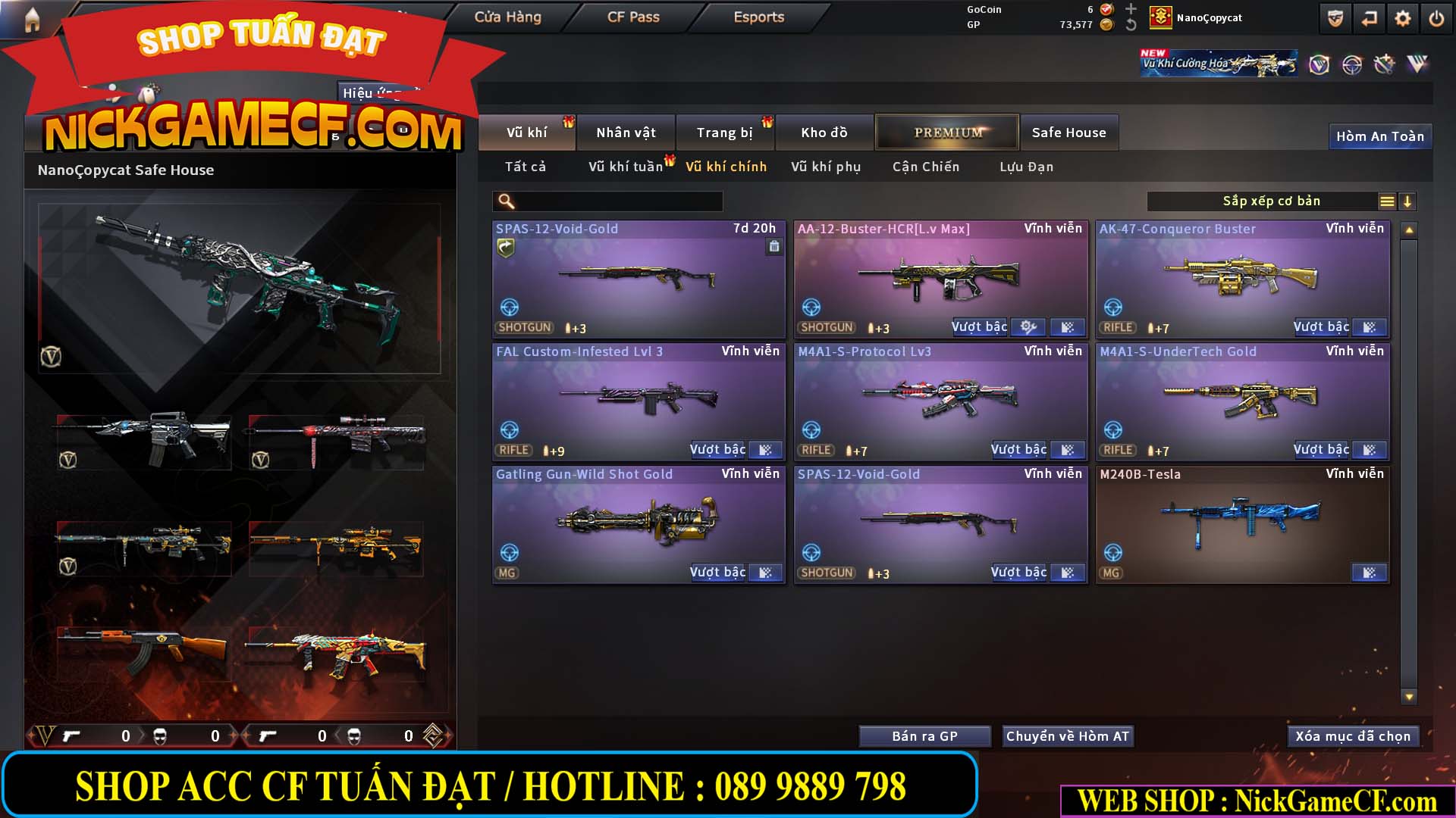 MÃ CF15239 - GIÁ : 2350K - CHIẾN C4 - ZOM NHẸ - 15 VIP - VIP4