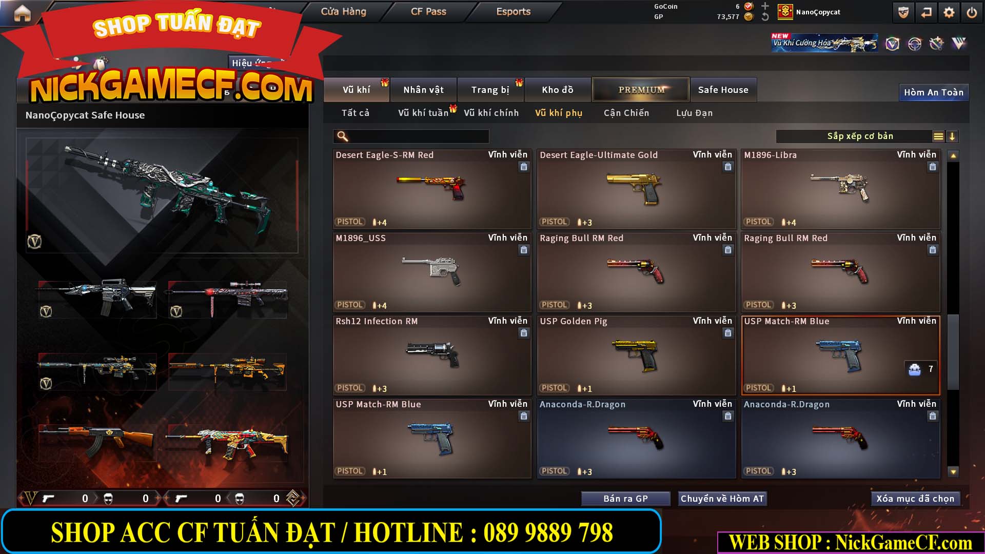 MÃ CF15239 - GIÁ : 2350K - CHIẾN C4 - ZOM NHẸ - 15 VIP - VIP4