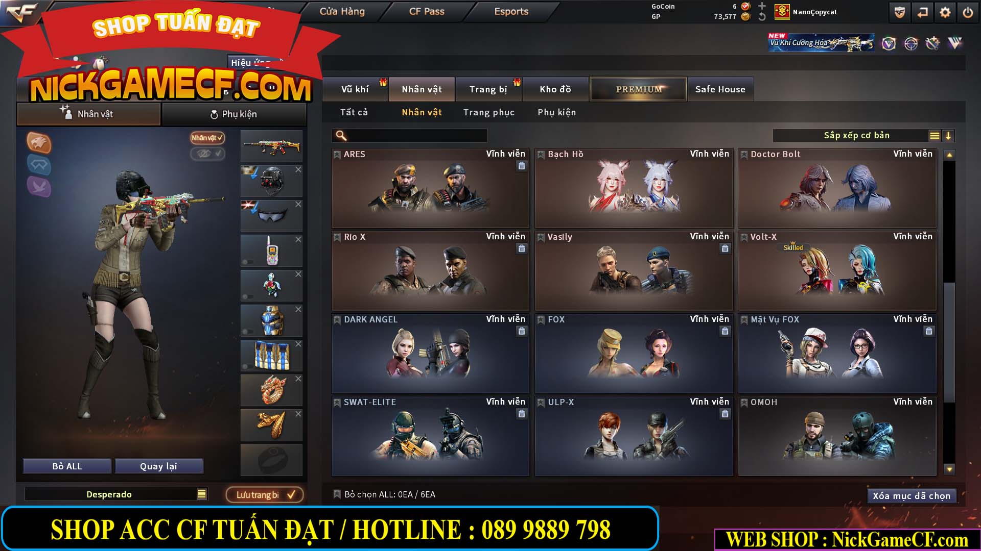 MÃ CF15239 - GIÁ : 2350K - CHIẾN C4 - ZOM NHẸ - 15 VIP - VIP4