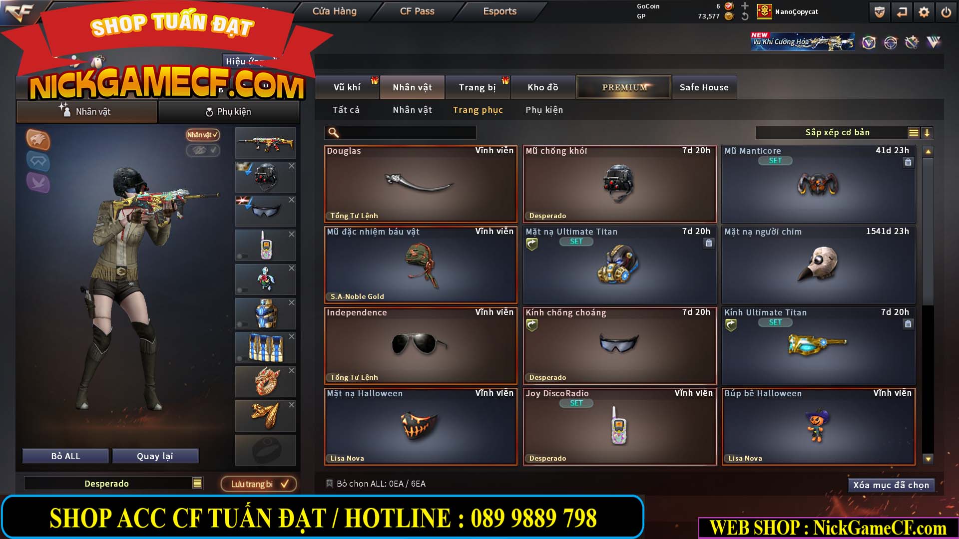 MÃ CF15239 - GIÁ : 2350K - CHIẾN C4 - ZOM NHẸ - 15 VIP - VIP4