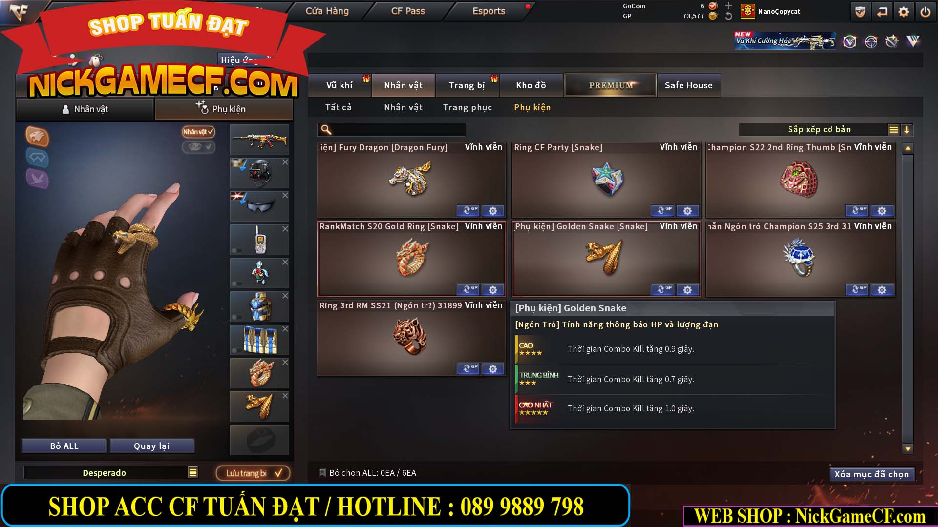 MÃ CF15239 - GIÁ : 2350K - CHIẾN C4 - ZOM NHẸ - 15 VIP - VIP4