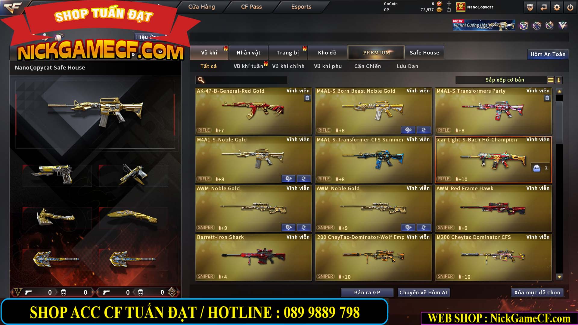 MÃ CF15239 - GIÁ : 2350K - CHIẾN C4 - ZOM NHẸ - 15 VIP - VIP4