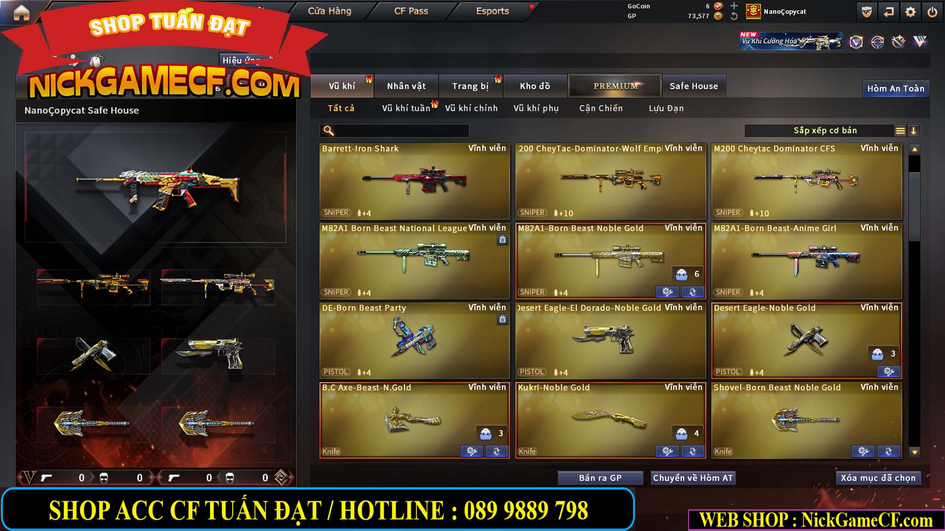 MÃ CF15239 - GIÁ : 2350K - CHIẾN C4 - ZOM NHẸ - 15 VIP - VIP4