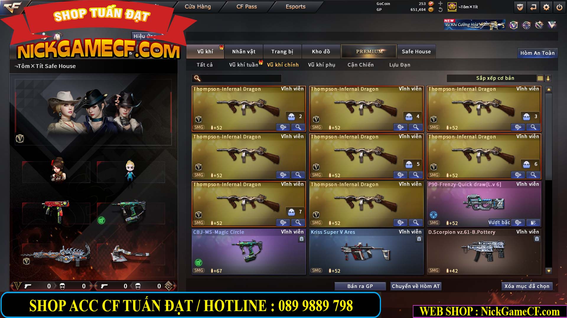 MÃ CF15246 - GIÁ : 5850K - FULL ZOM - 26 VIP - VIP6