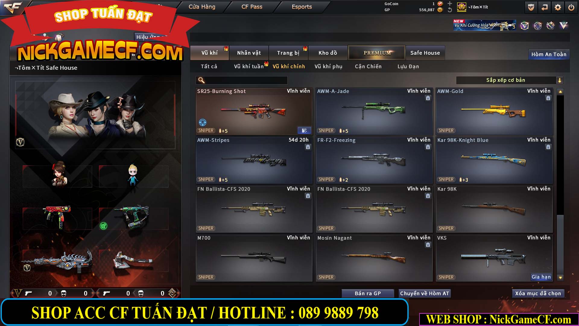 MÃ CF15246 - GIÁ : 5850K - FULL ZOM - 26 VIP - VIP6