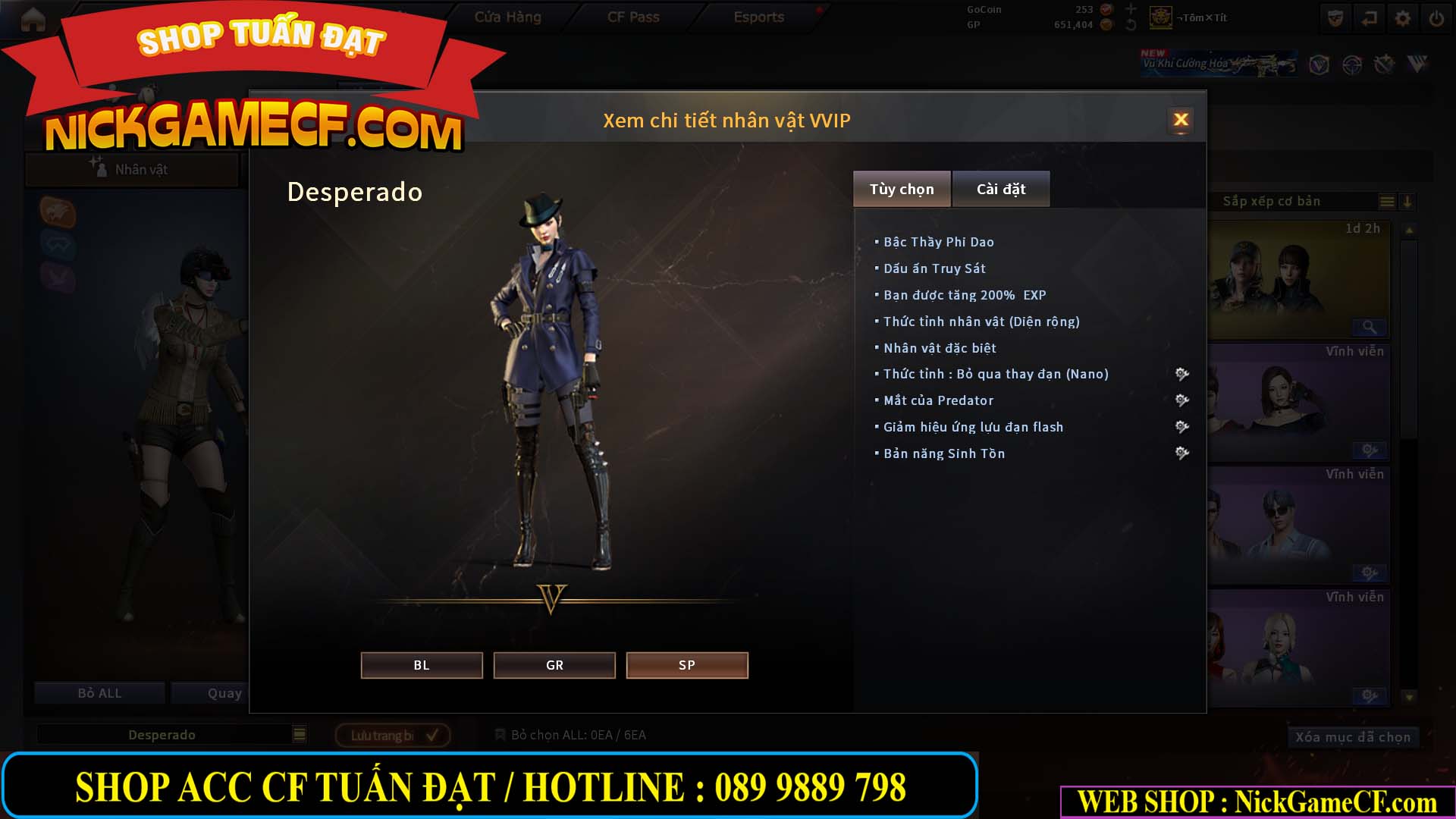 MÃ CF15246 - GIÁ : 5850K - FULL ZOM - 26 VIP - VIP6