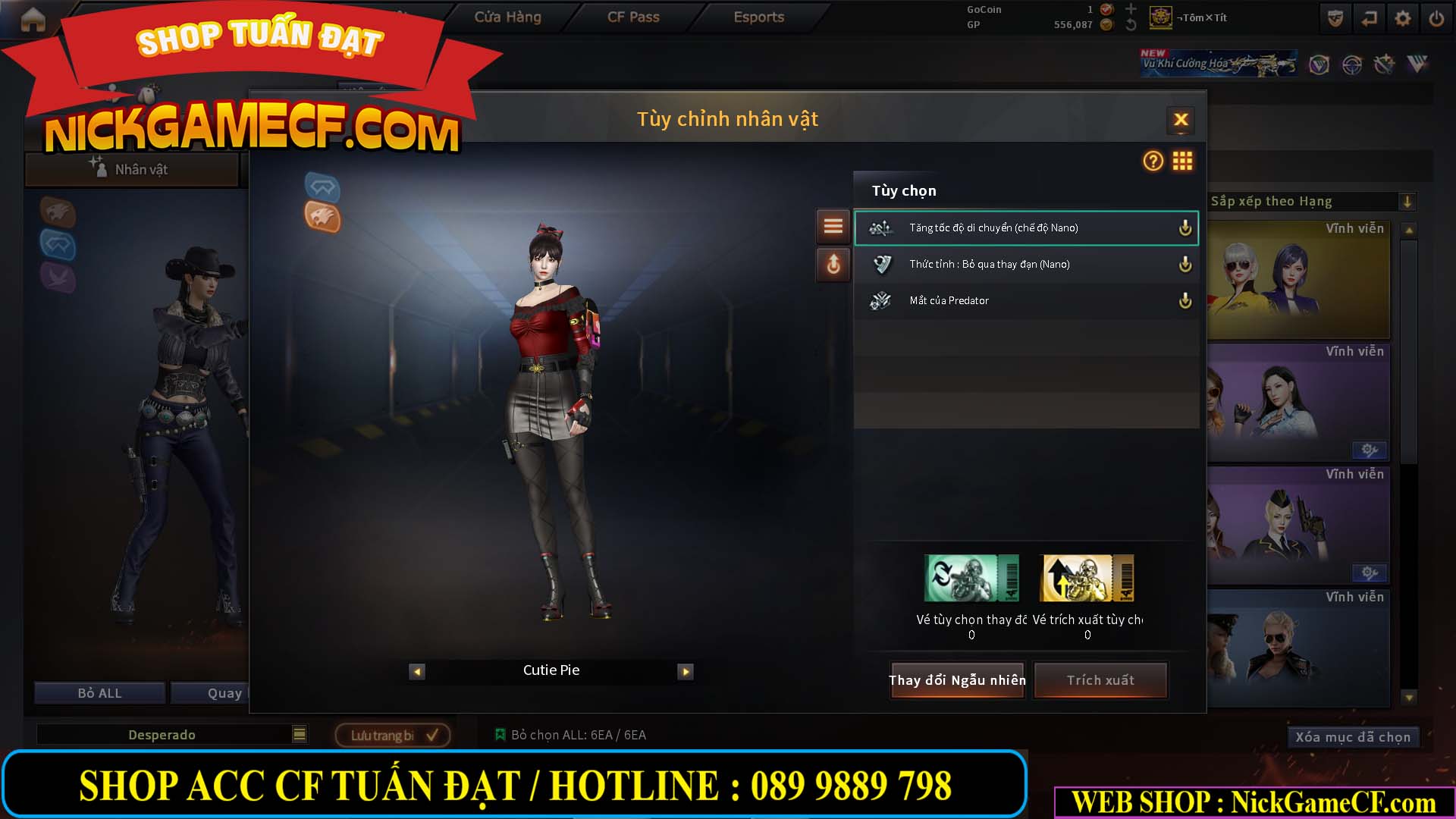 MÃ CF15246 - GIÁ : 5850K - FULL ZOM - 26 VIP - VIP6