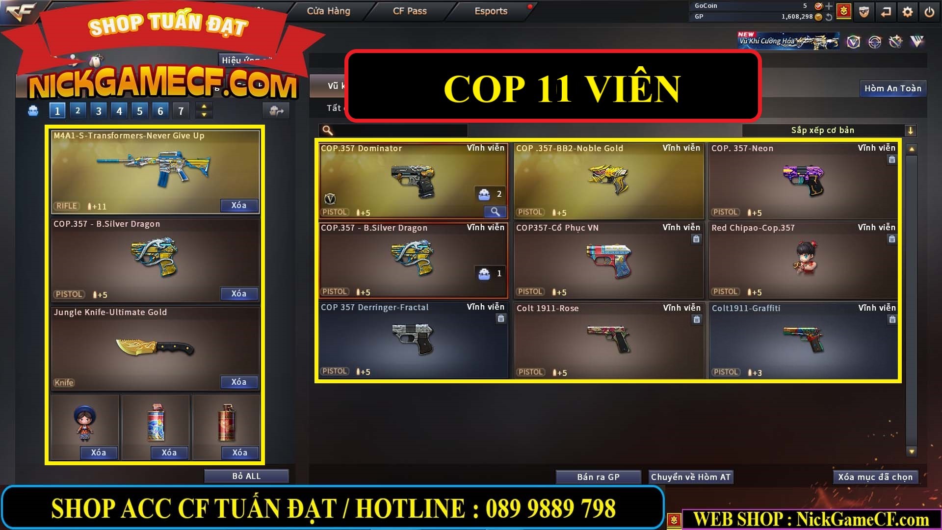 MÃ CF15251 - GIÁ : 6M5 - CHIẾN C4 SIÊU XỊN XÒ - VIP7