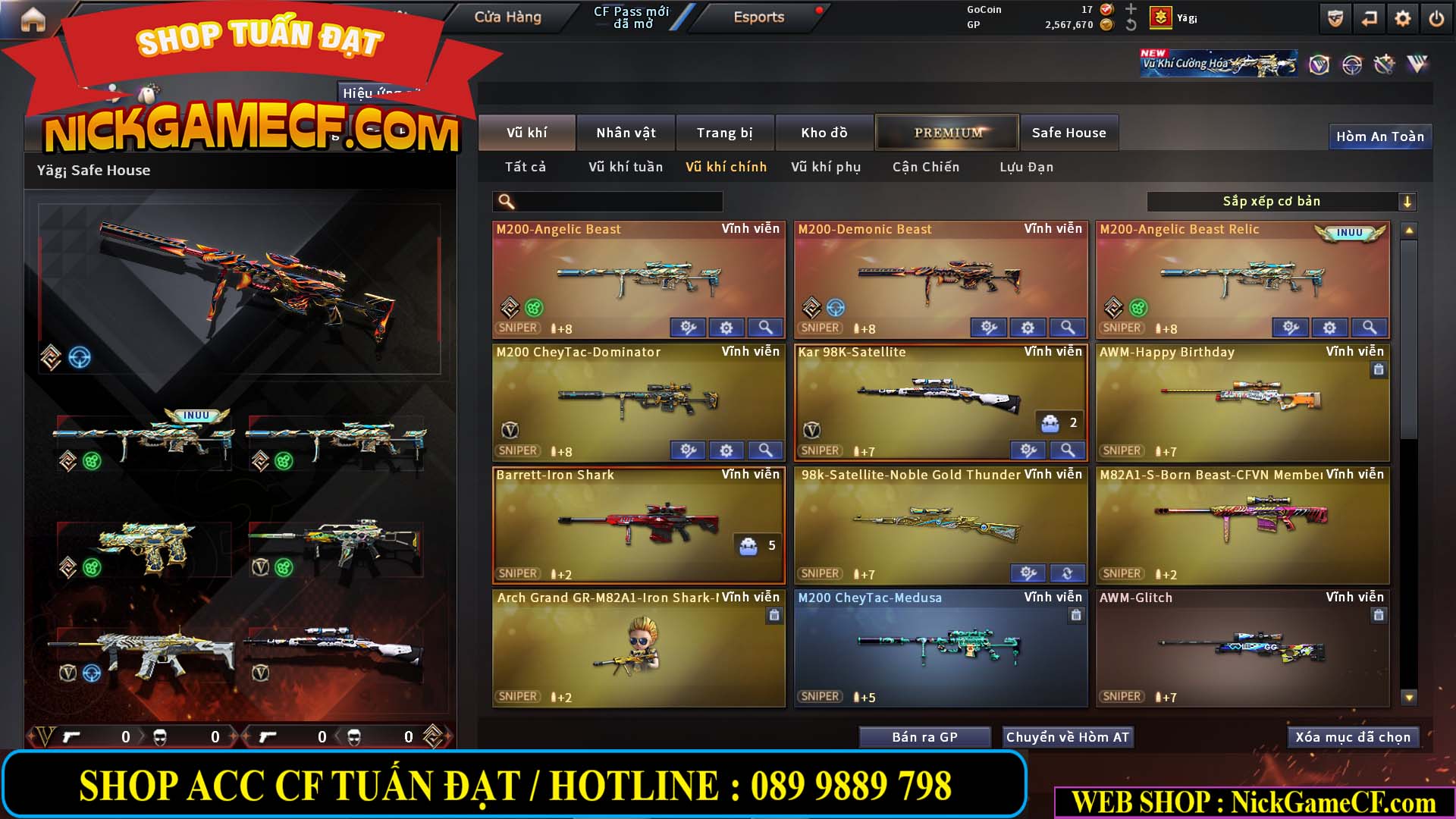 MÃ CF15251 - GIÁ : 6M5 - CHIẾN C4 SIÊU XỊN XÒ - VIP7