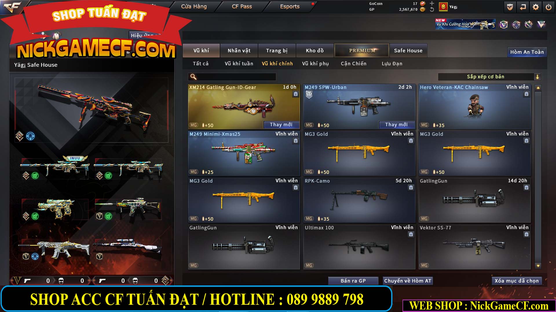 MÃ CF15251 - GIÁ : 6M5 - CHIẾN C4 SIÊU XỊN XÒ - VIP7