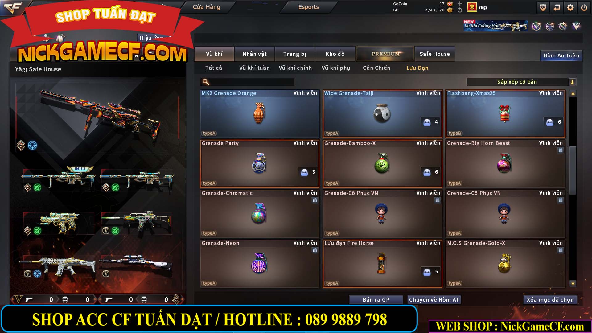 MÃ CF15251 - GIÁ : 6M5 - CHIẾN C4 SIÊU XỊN XÒ - VIP7