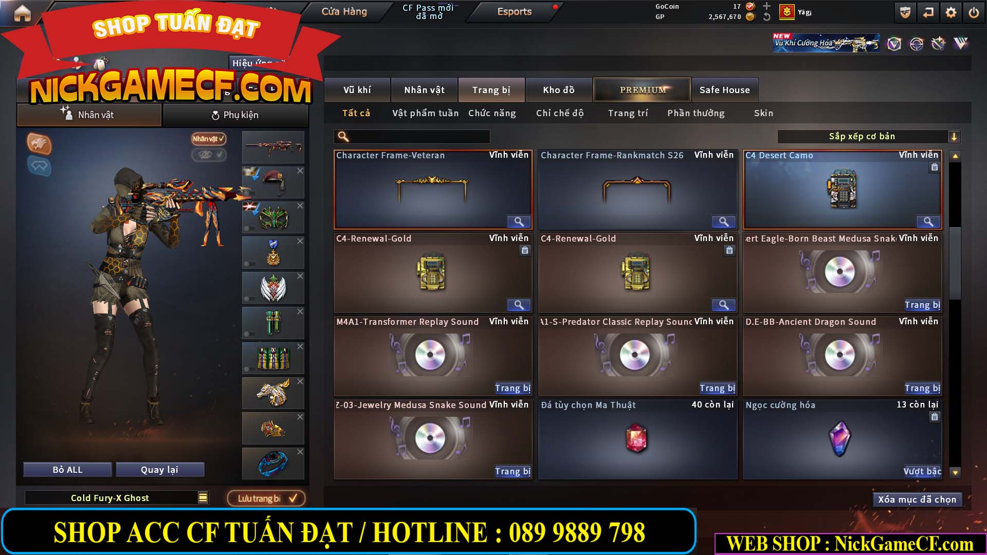 MÃ CF15251 - GIÁ : 6M5 - CHIẾN C4 SIÊU XỊN XÒ - VIP7