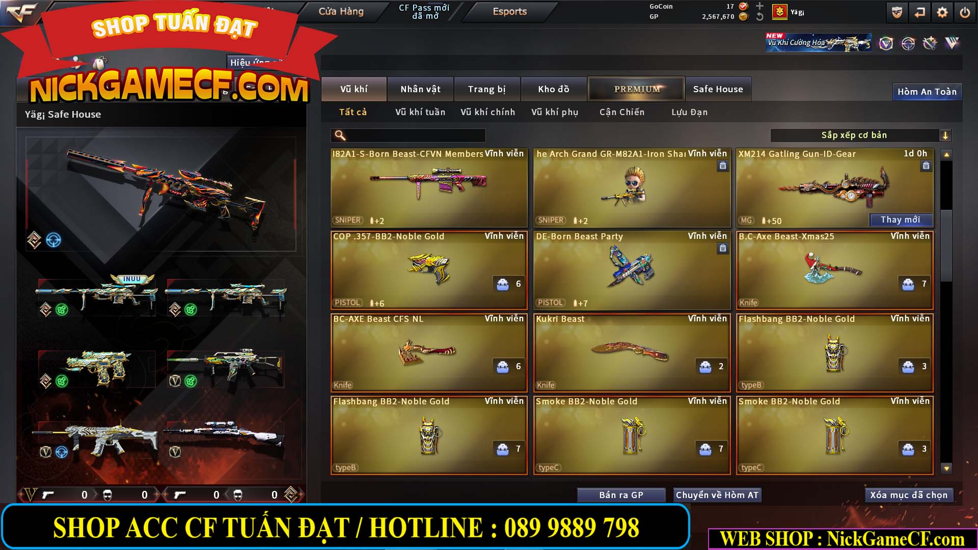 MÃ CF15251 - GIÁ : 6M5 - CHIẾN C4 SIÊU XỊN XÒ - VIP7