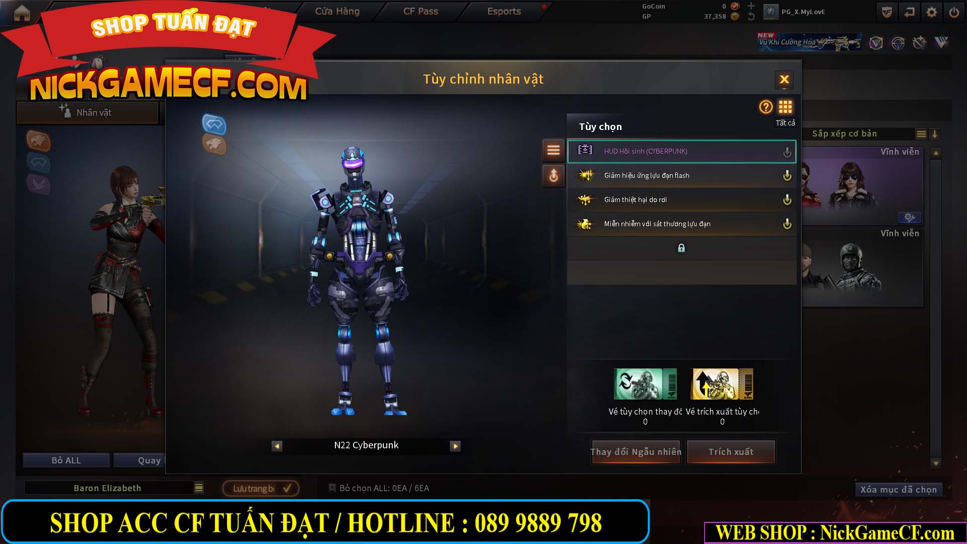 MÃ CF15255 - GIÁ : 450K - ACC NHỎ - 0 VIP