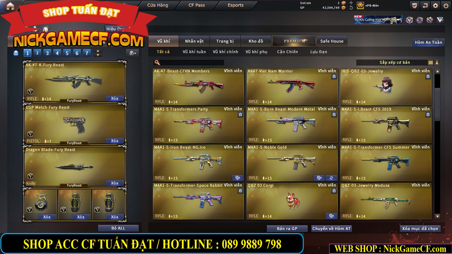 MÃ CF15270 - GIÁ : 7M5 - CHIẾN C4 XỊN - 55 VIP - GẦN VIP7