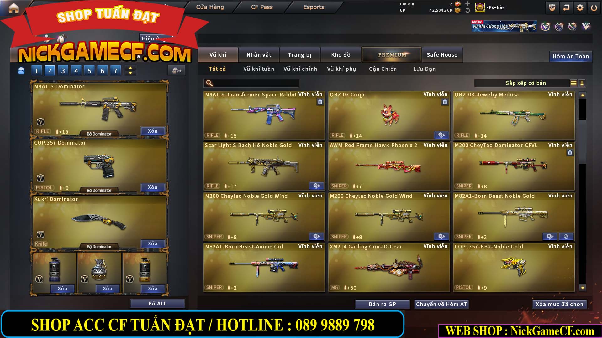 MÃ CF15270 - GIÁ : 7M5 - CHIẾN C4 XỊN - 55 VIP - GẦN VIP7