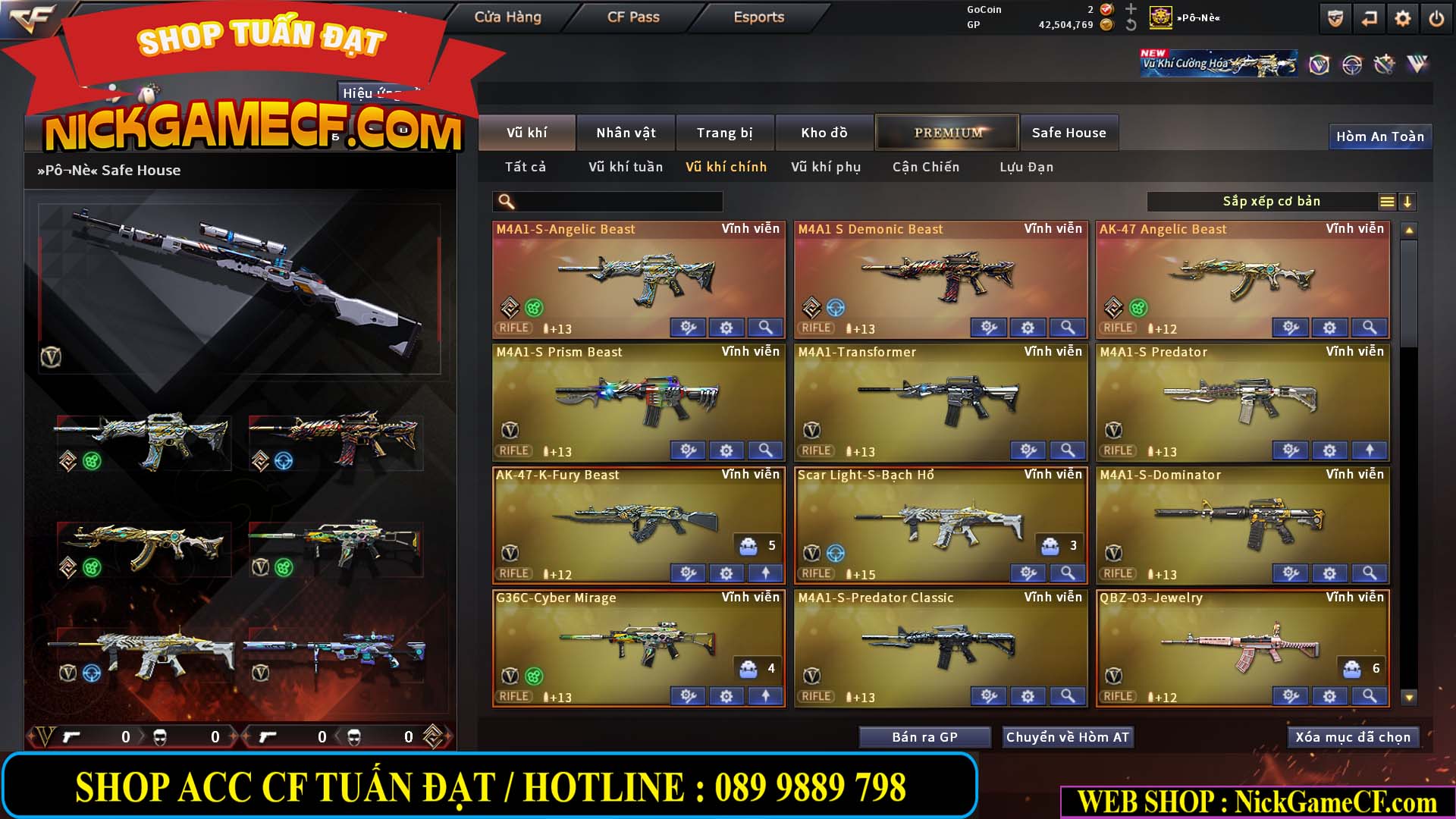 MÃ CF15270 - GIÁ : 7M5 - CHIẾN C4 XỊN - 55 VIP - GẦN VIP7