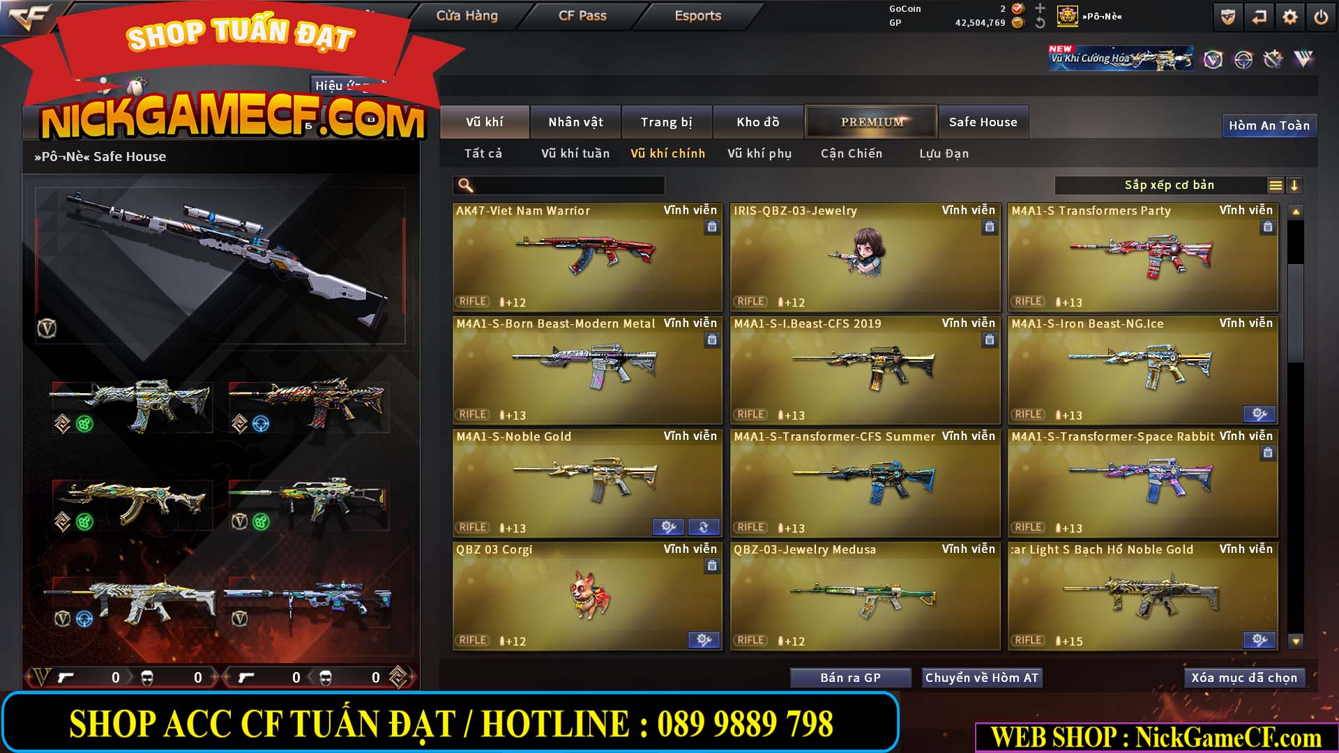 MÃ CF15270 - GIÁ : 7M5 - CHIẾN C4 XỊN - 55 VIP - GẦN VIP7