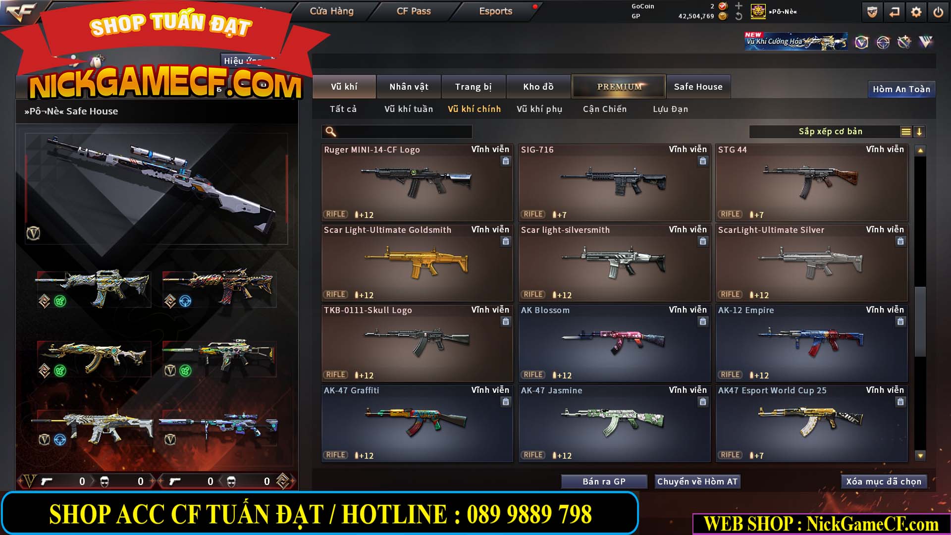 MÃ CF15270 - GIÁ : 7M5 - CHIẾN C4 XỊN - 55 VIP - GẦN VIP7