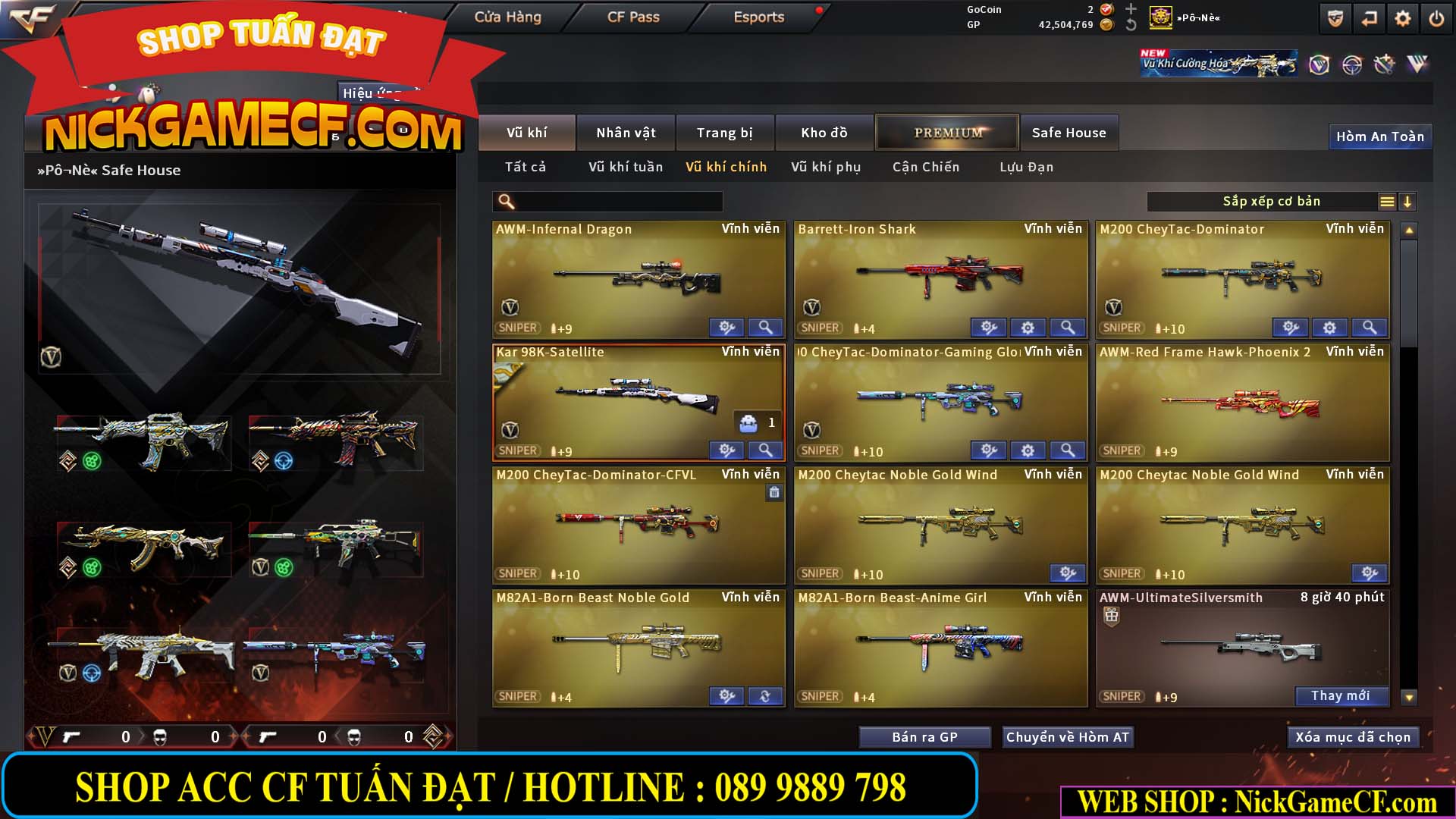 MÃ CF15270 - GIÁ : 7M5 - CHIẾN C4 XỊN - 55 VIP - GẦN VIP7