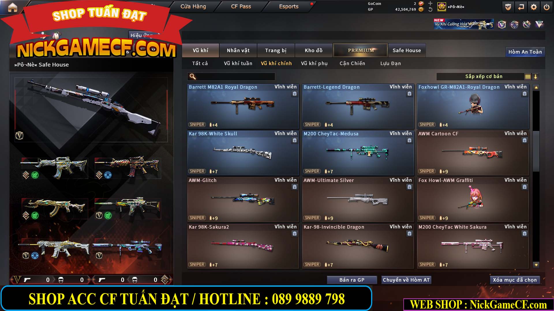 MÃ CF15270 - GIÁ : 7M5 - CHIẾN C4 XỊN - 55 VIP - GẦN VIP7