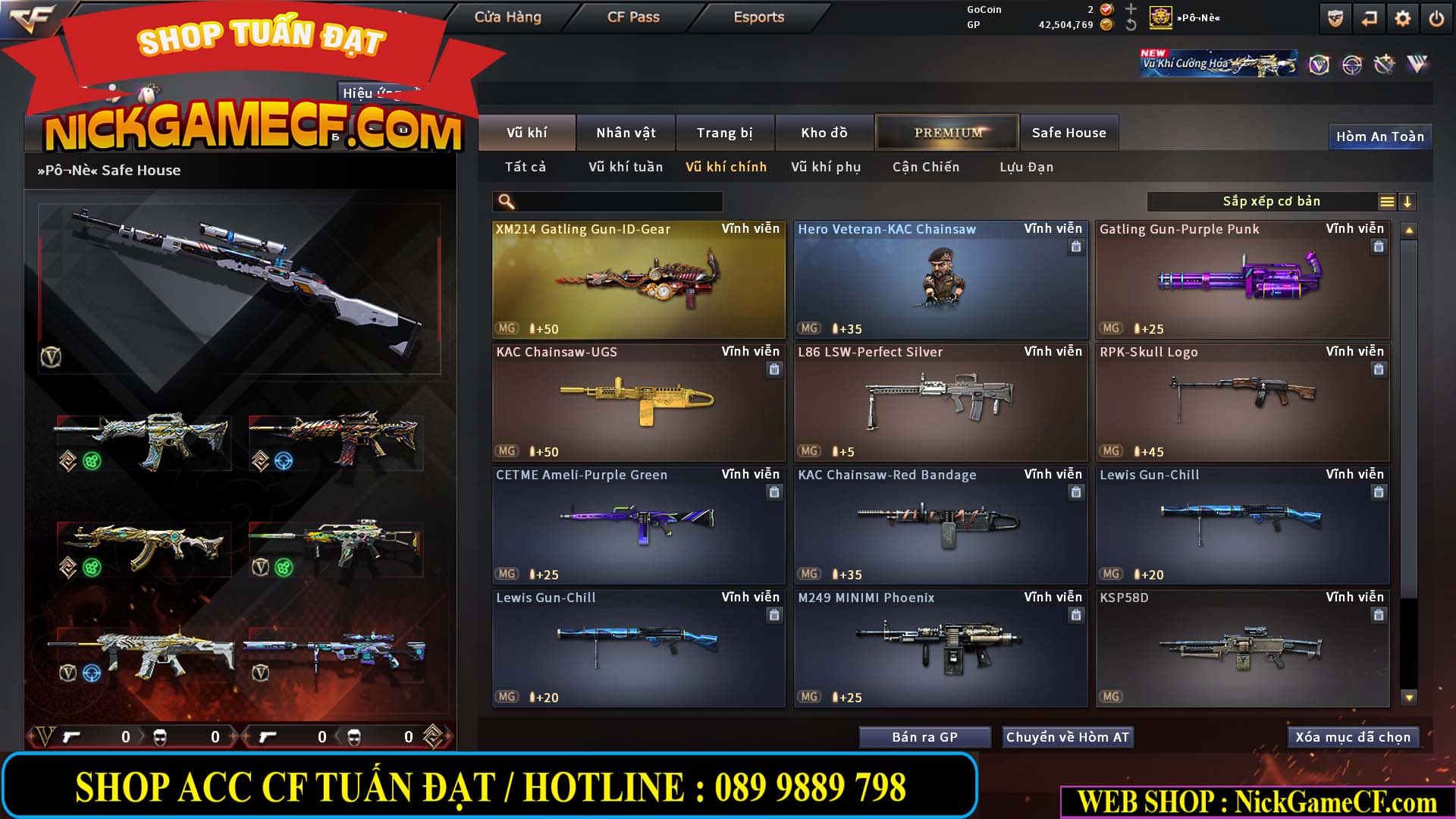 MÃ CF15270 - GIÁ : 7M5 - CHIẾN C4 XỊN - 55 VIP - GẦN VIP7