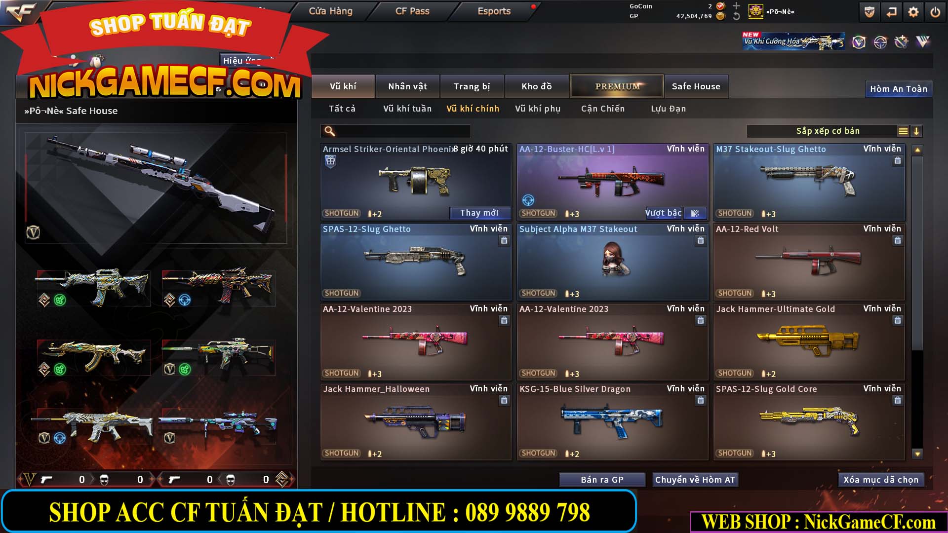 MÃ CF15270 - GIÁ : 7M5 - CHIẾN C4 XỊN - 55 VIP - GẦN VIP7