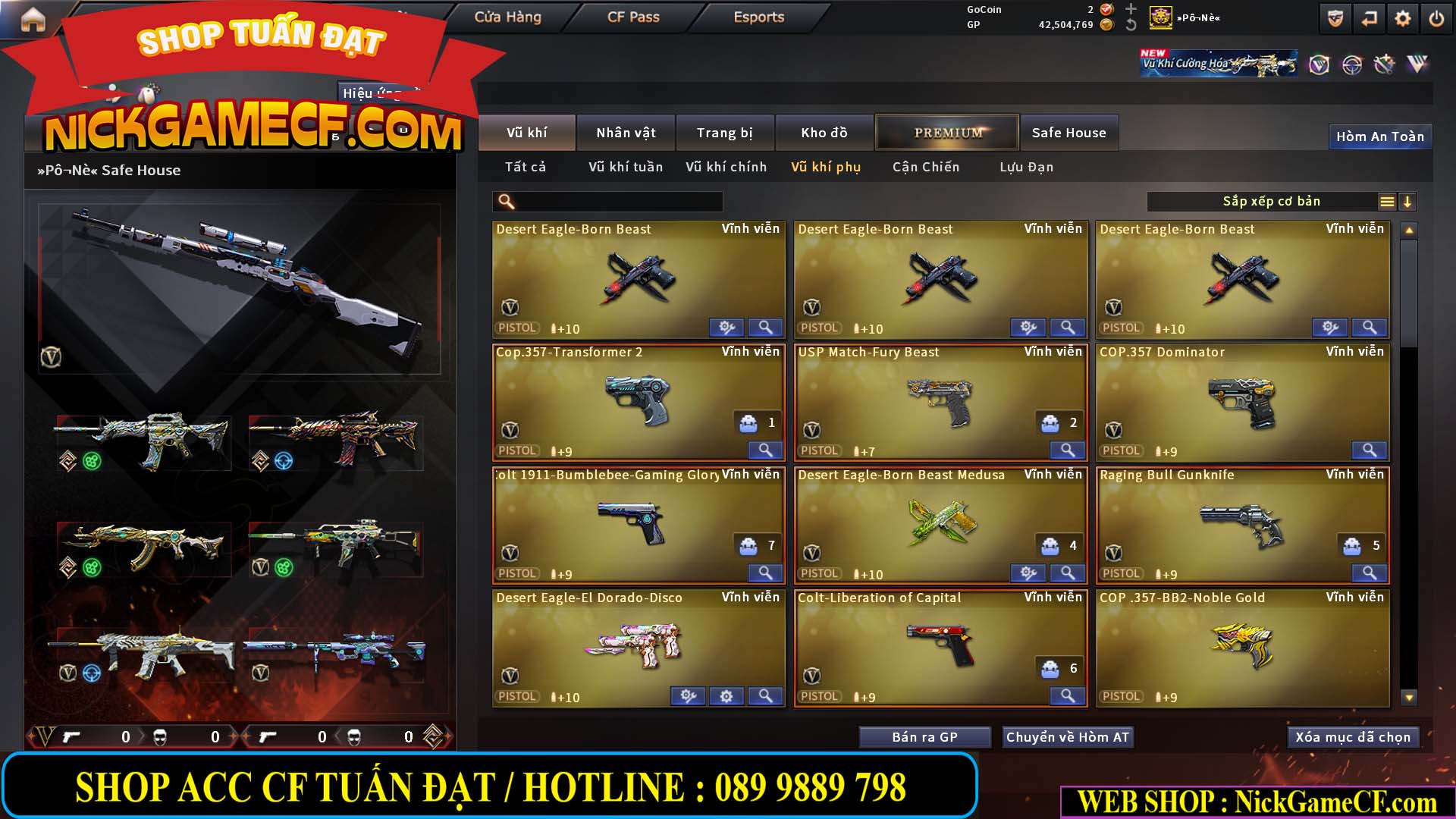 MÃ CF15270 - GIÁ : 7M5 - CHIẾN C4 XỊN - 55 VIP - GẦN VIP7